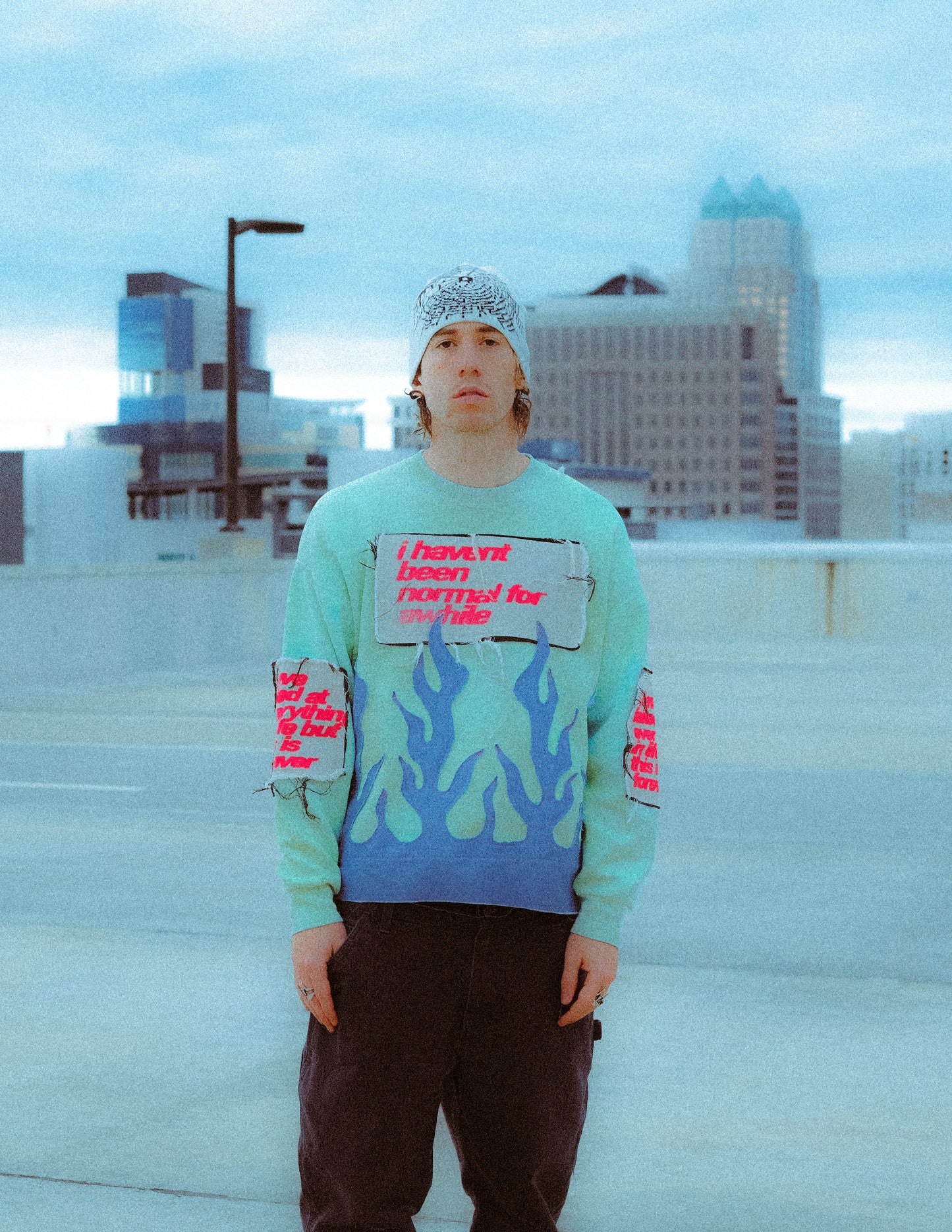 GREEN FLAME SWEATSHIRT 02