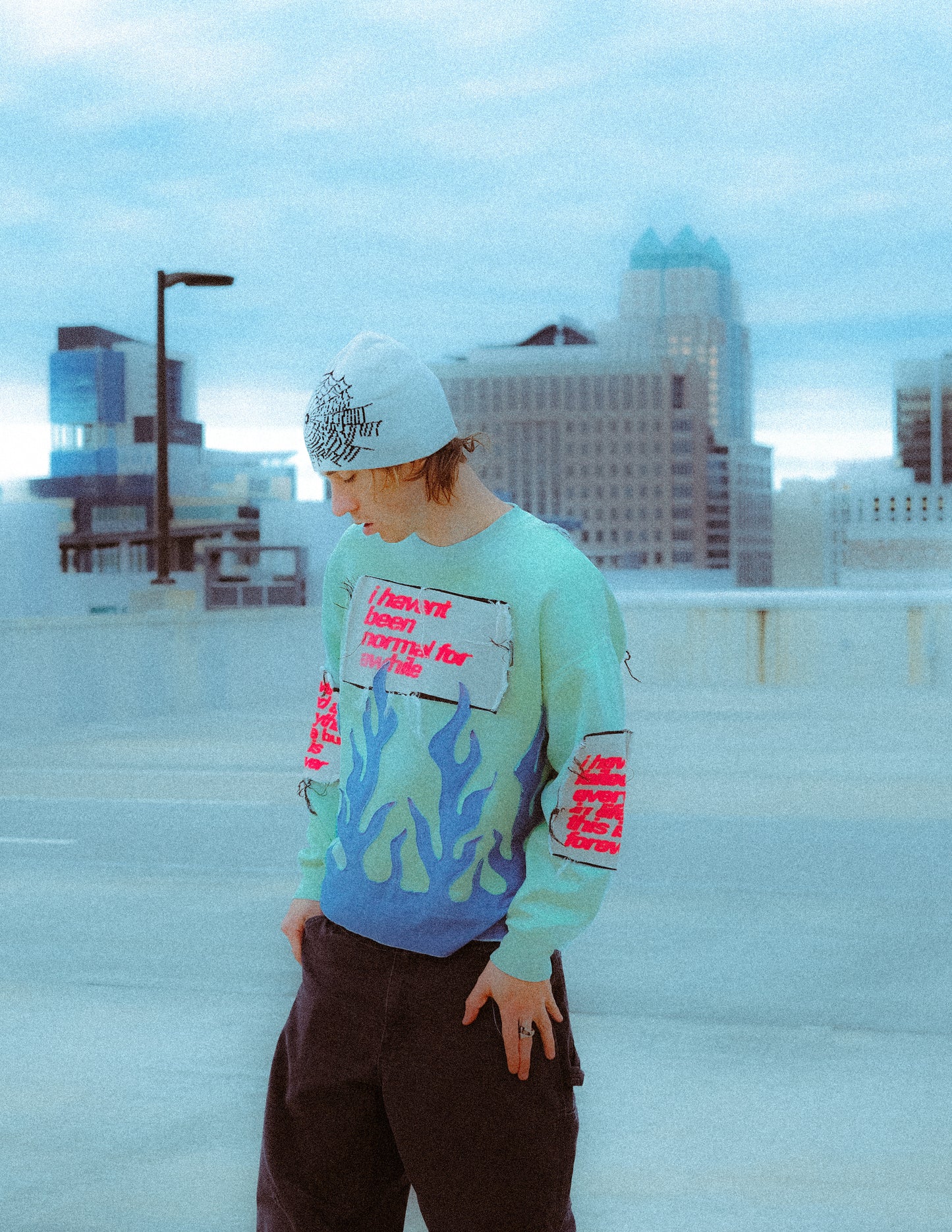 GREEN FLAME SWEATSHIRT 02