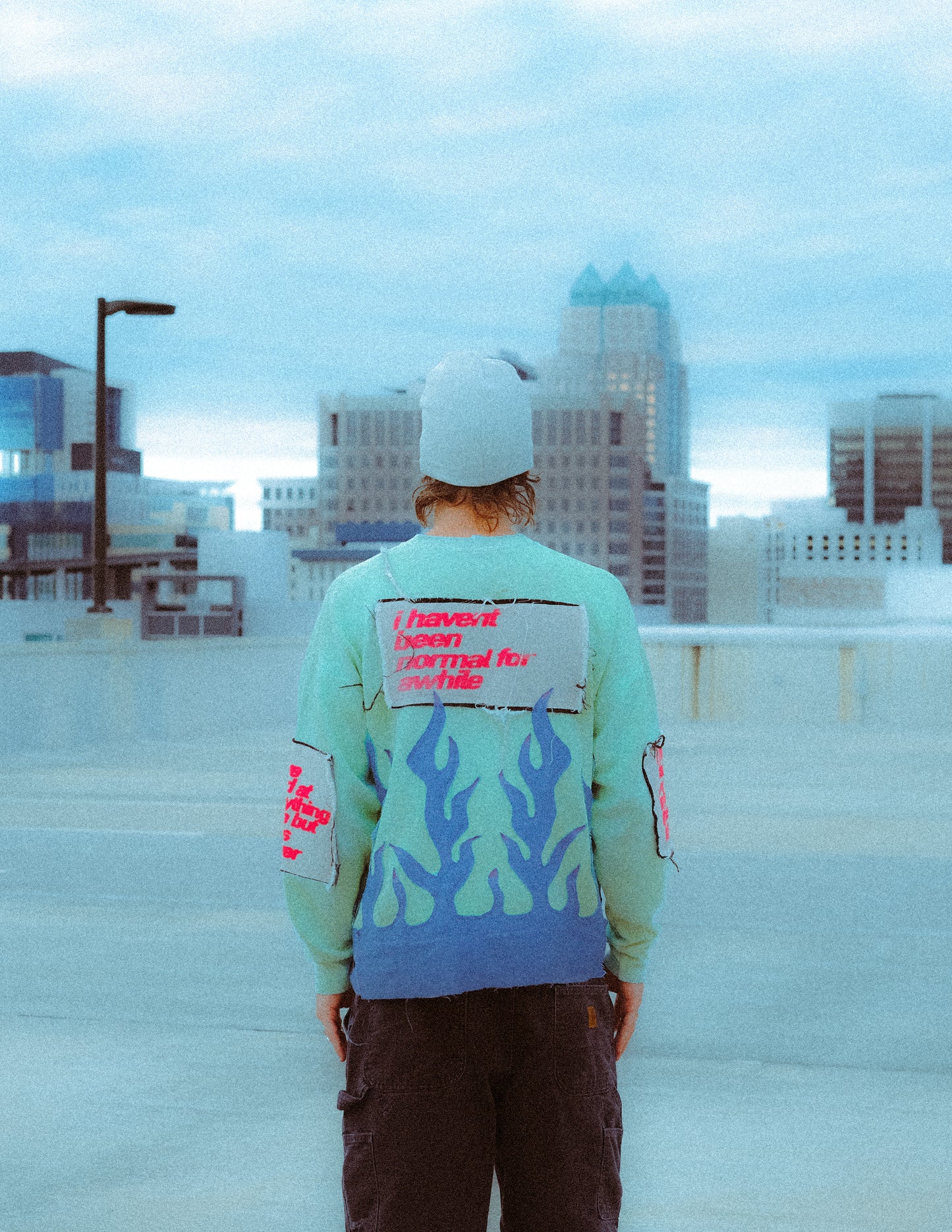 GREEN FLAME SWEATSHIRT 02