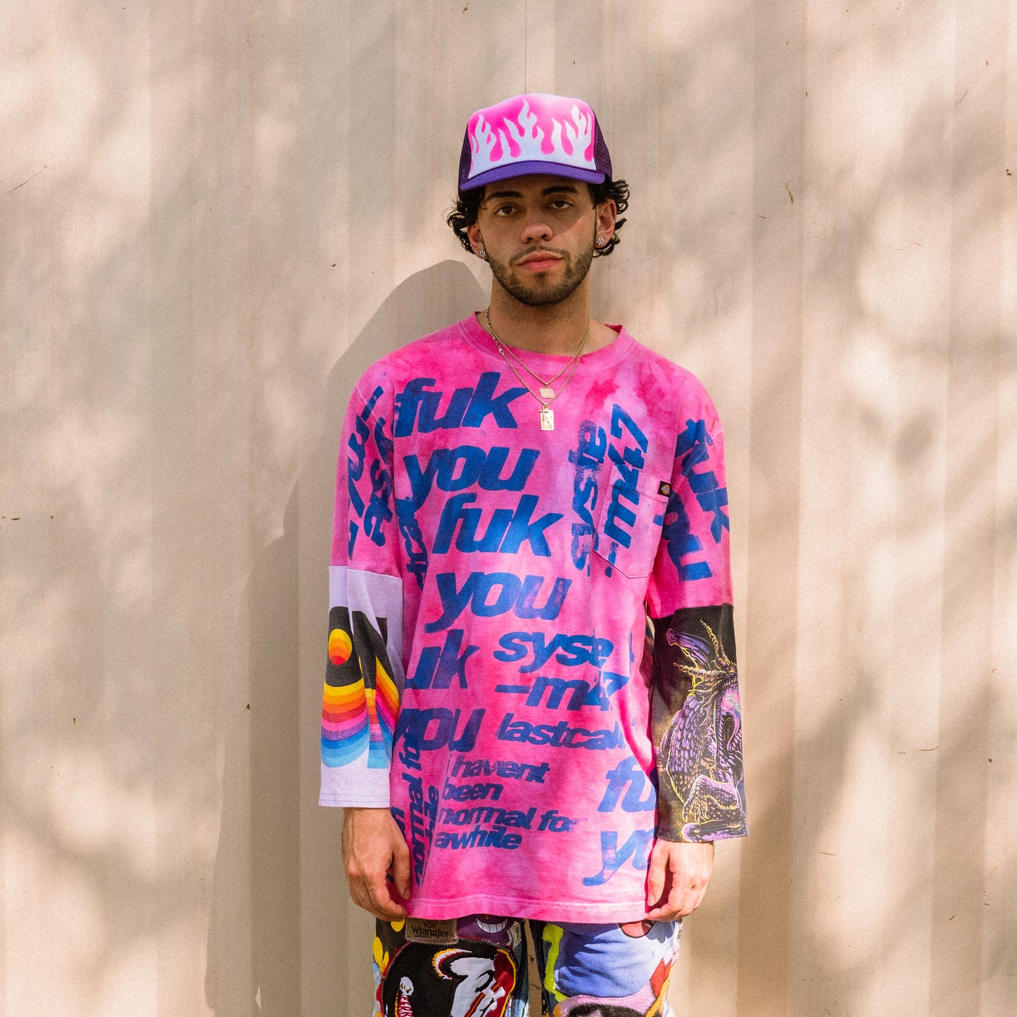 pink longsleeve t shirt