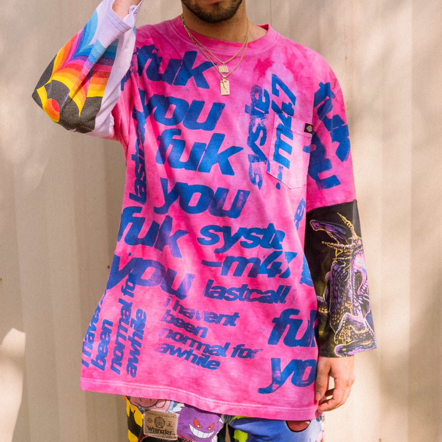 pink longsleeve t shirt