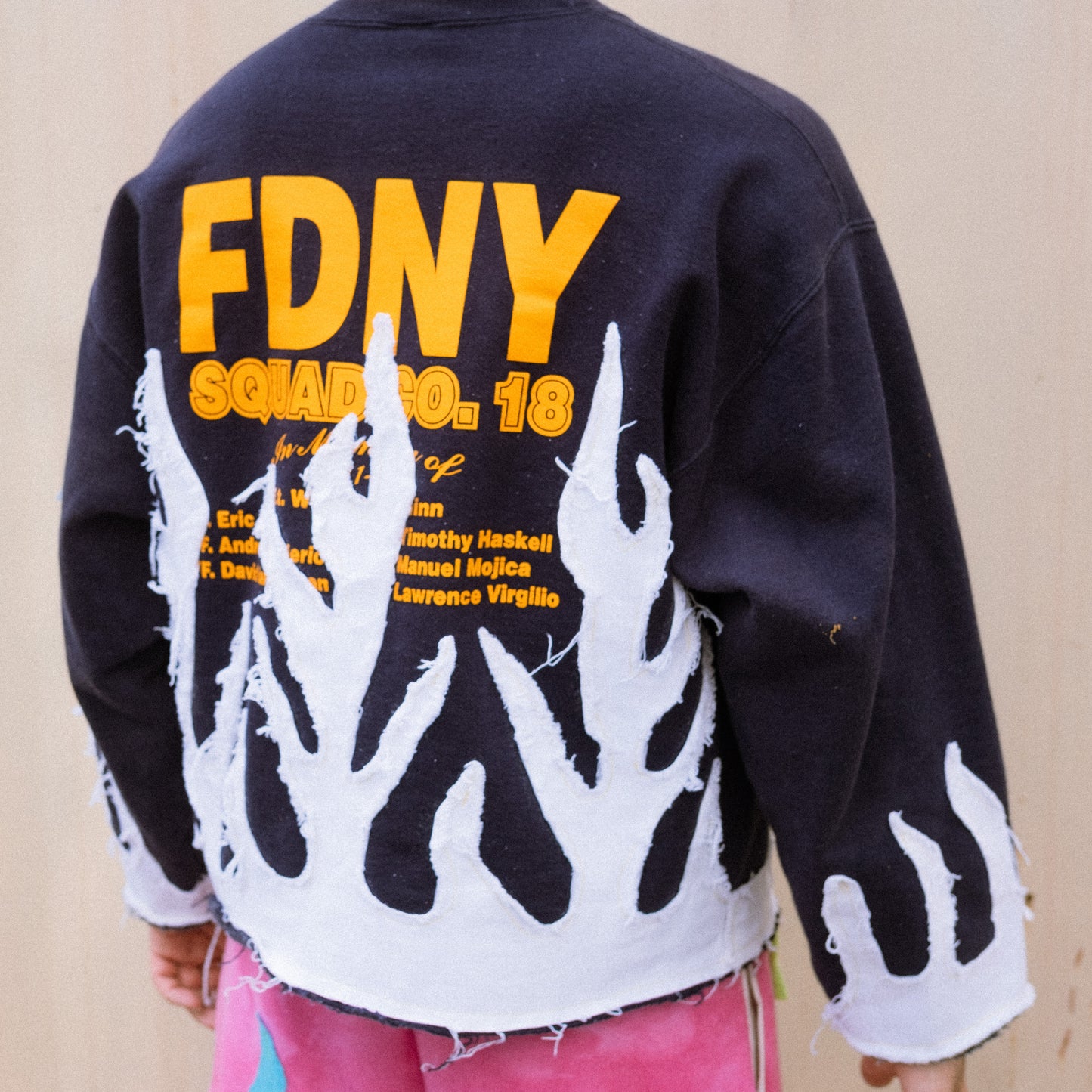 manhattan fire squad flame sweater