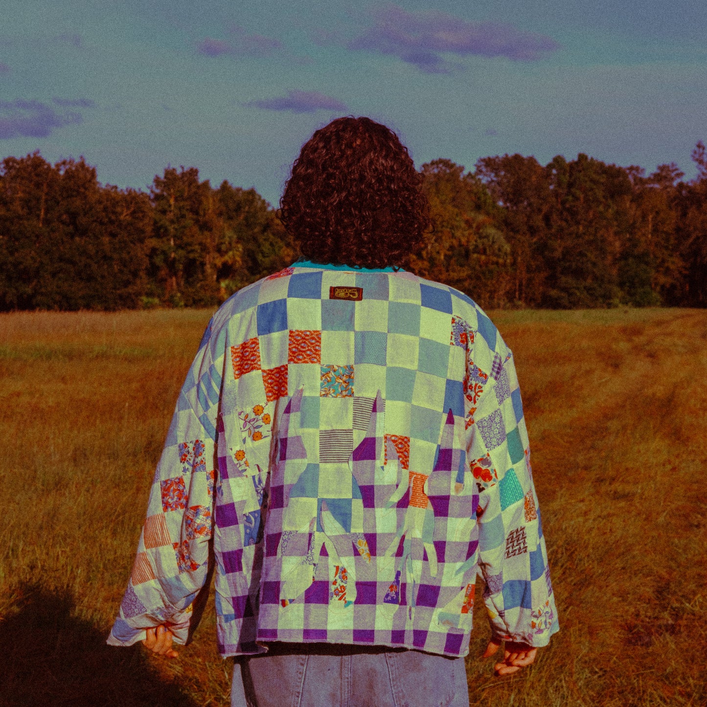 feedback quilt flame sweater