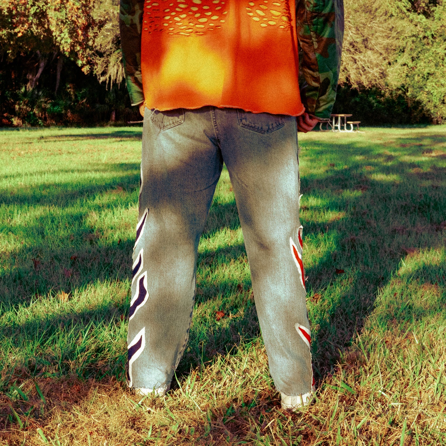 Wrangler flame jeans