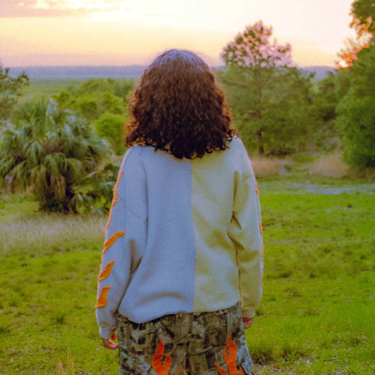 half and half inside out flame sweater 01