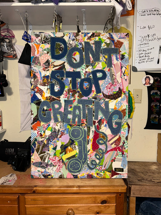 Don’t stop creating canvas