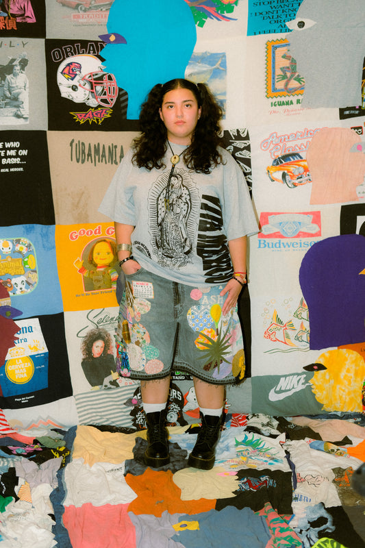 Patched up shorts 3
