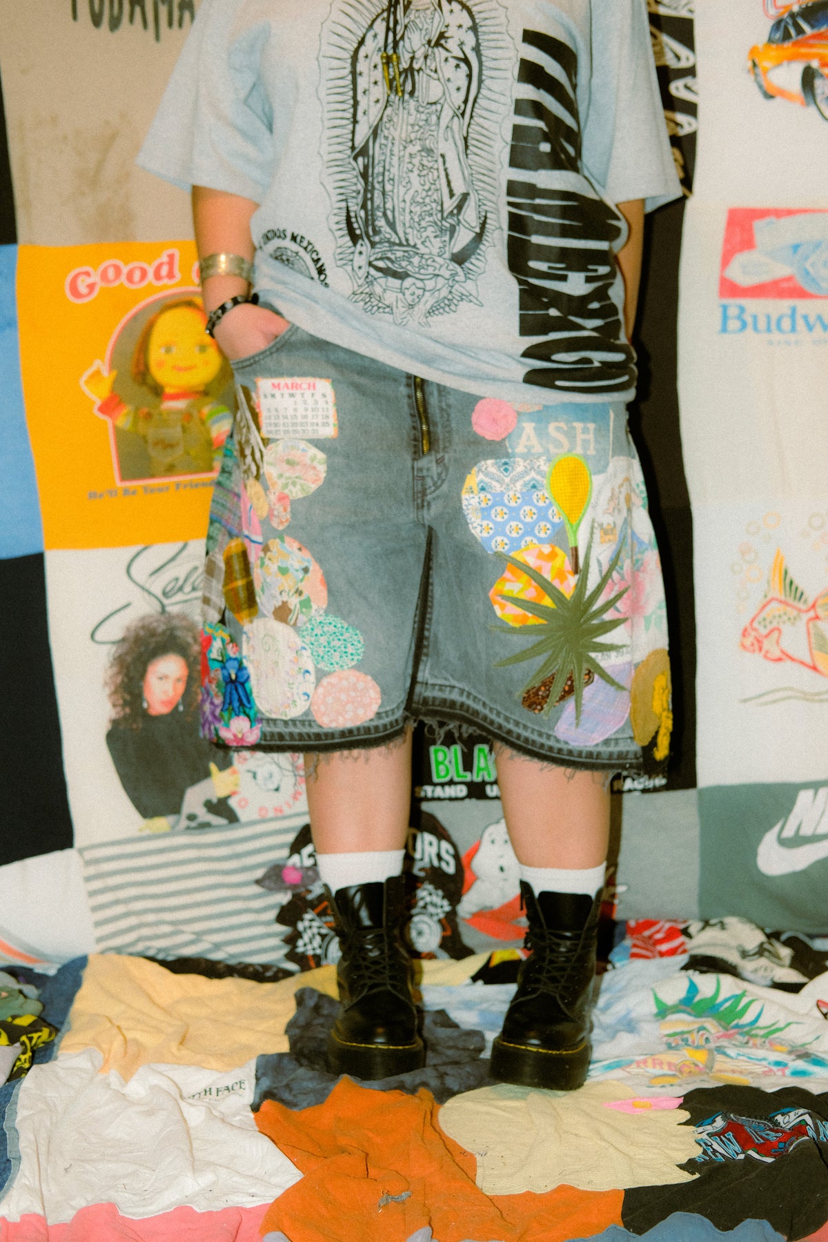 Patched up shorts 3