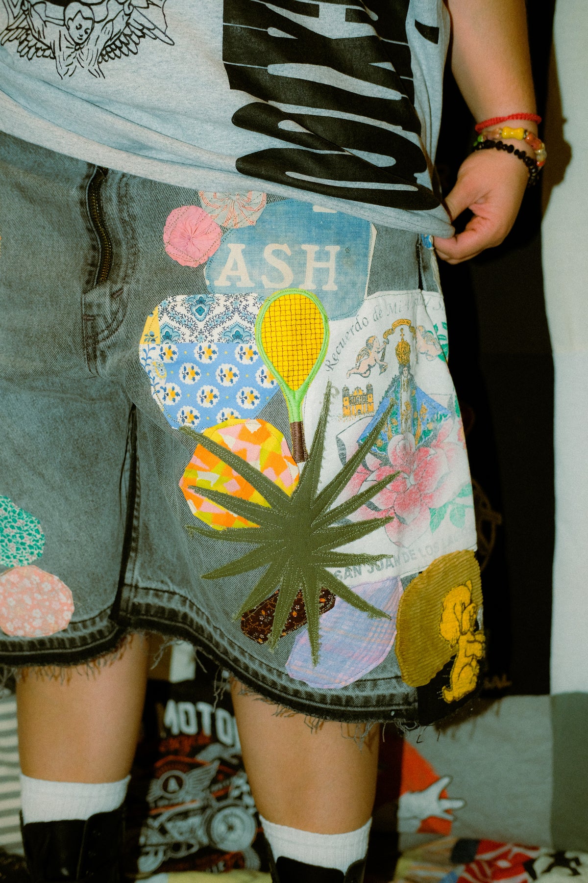 Patched up shorts 3