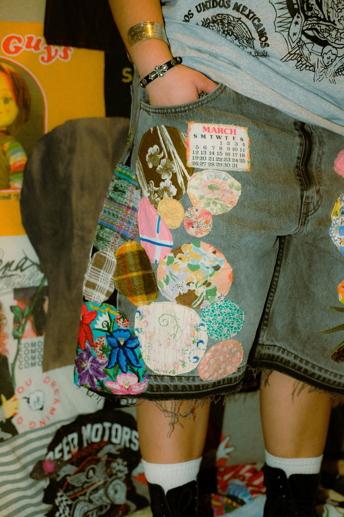 Patched up shorts 3