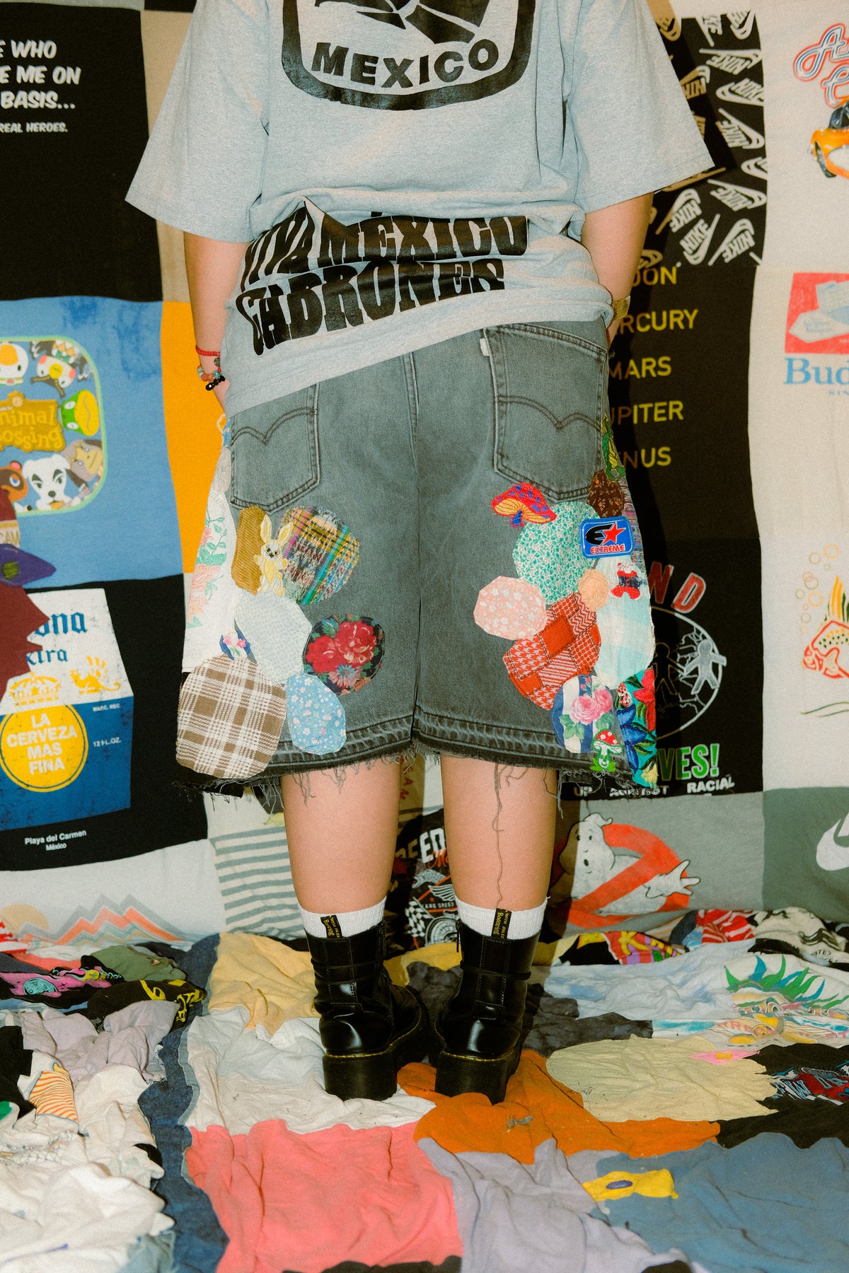 Patched up shorts 3