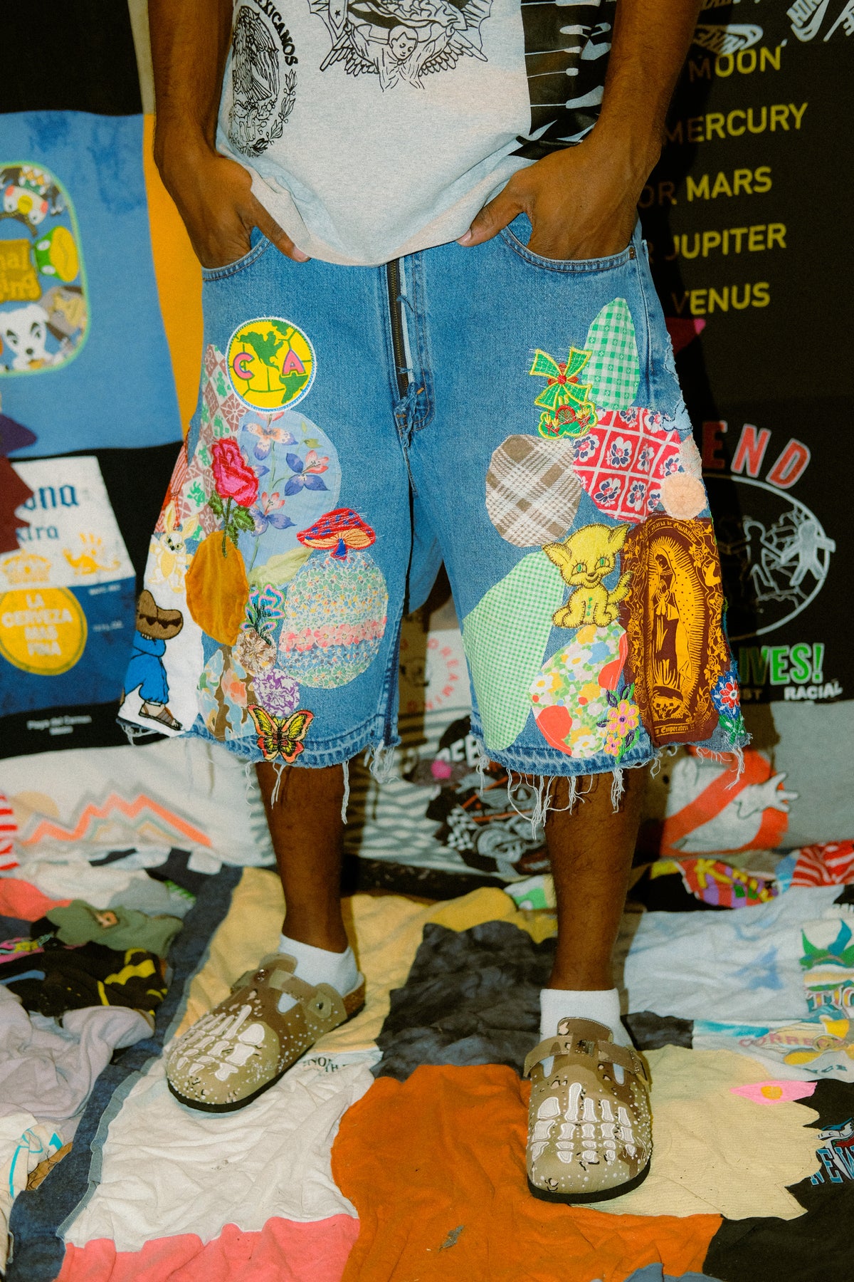 Patched up shorts 1