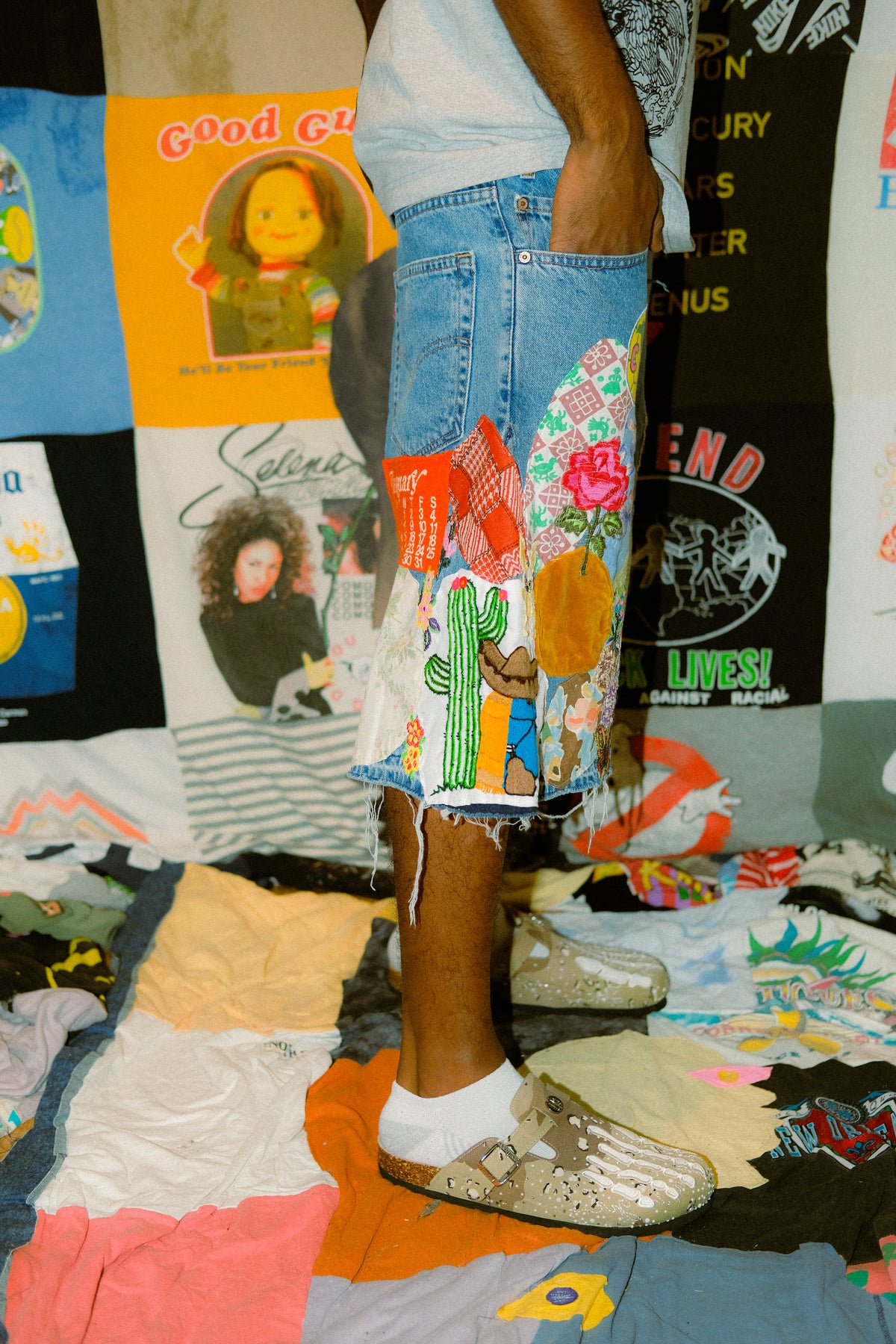 Patched up shorts 1