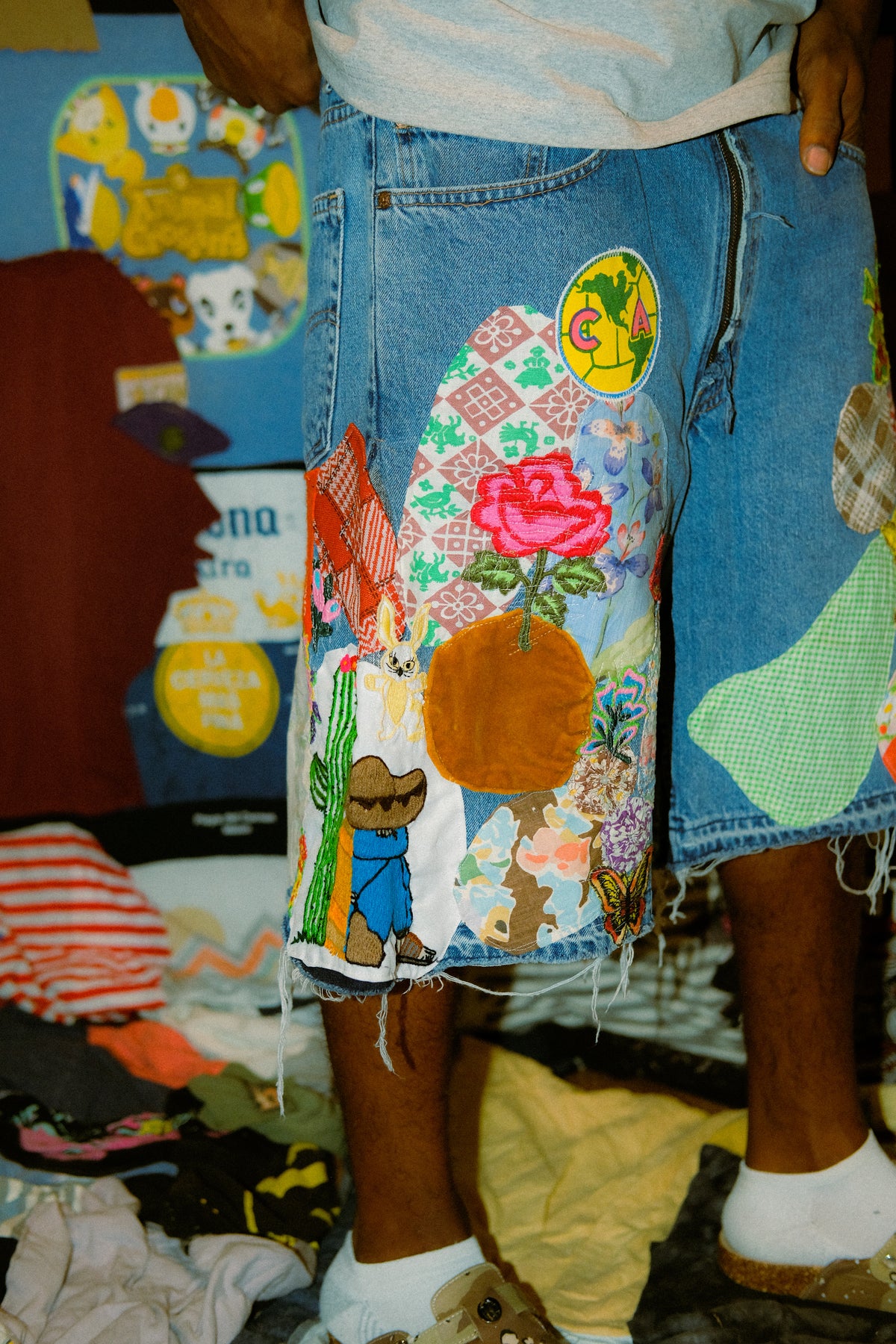 Patched up shorts 1