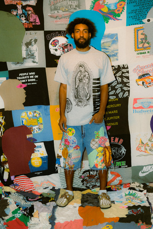 Patched up shorts 1