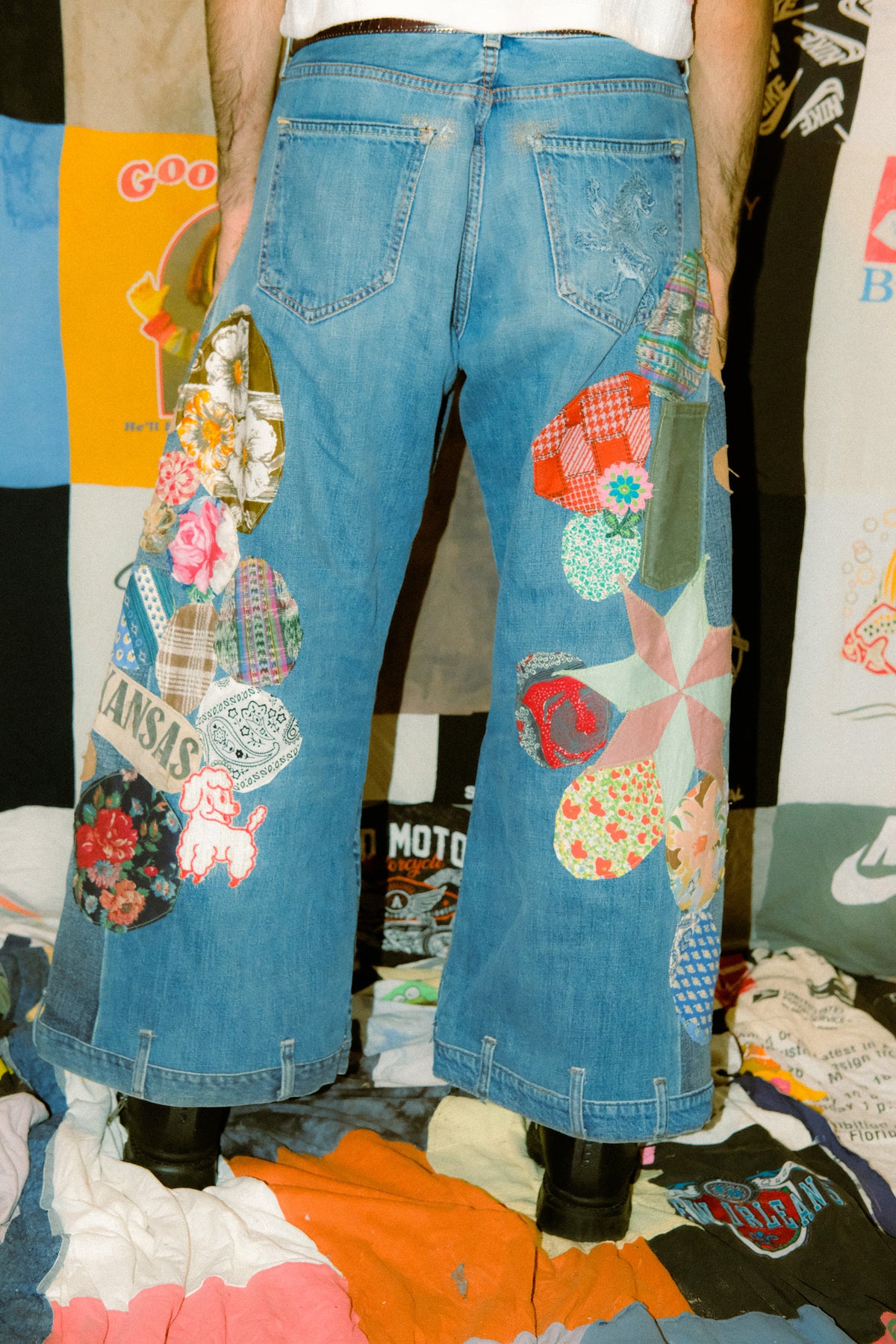 Patched up jeans 1