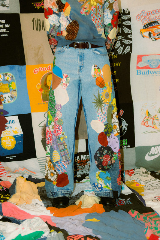 Patched up jeans 6