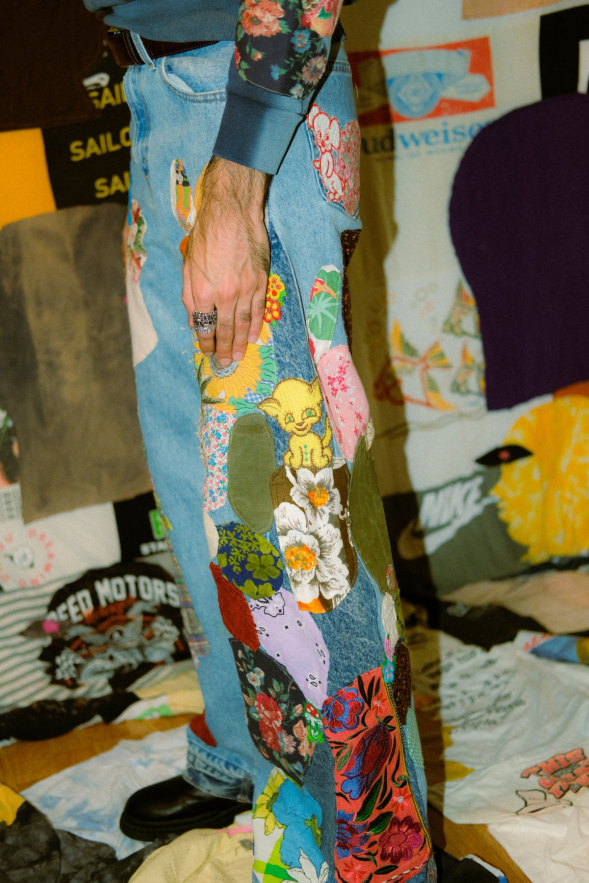 Patched up jeans 6