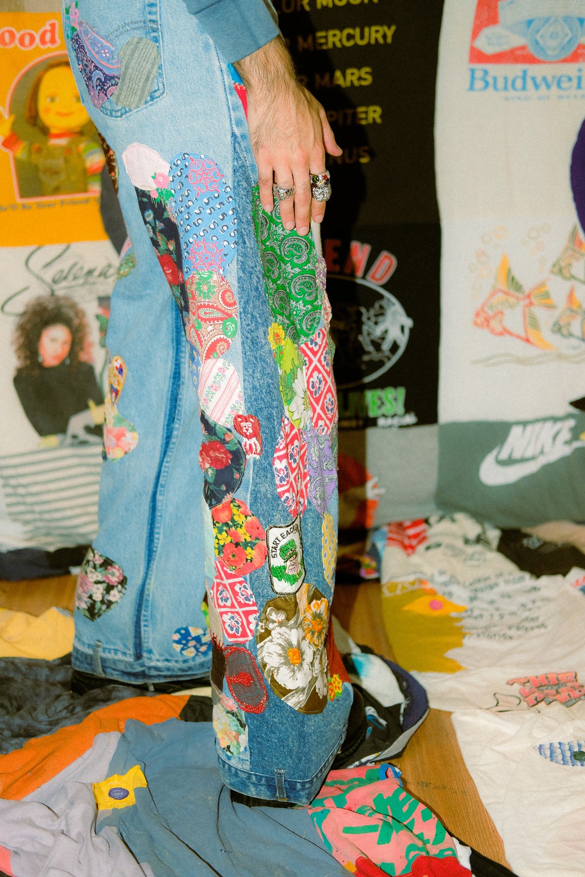 Patched up jeans 6