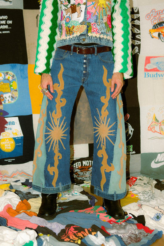 Patched up jeans 4