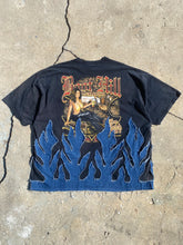 Load image into Gallery viewer, Boothill salon denim flame tee
