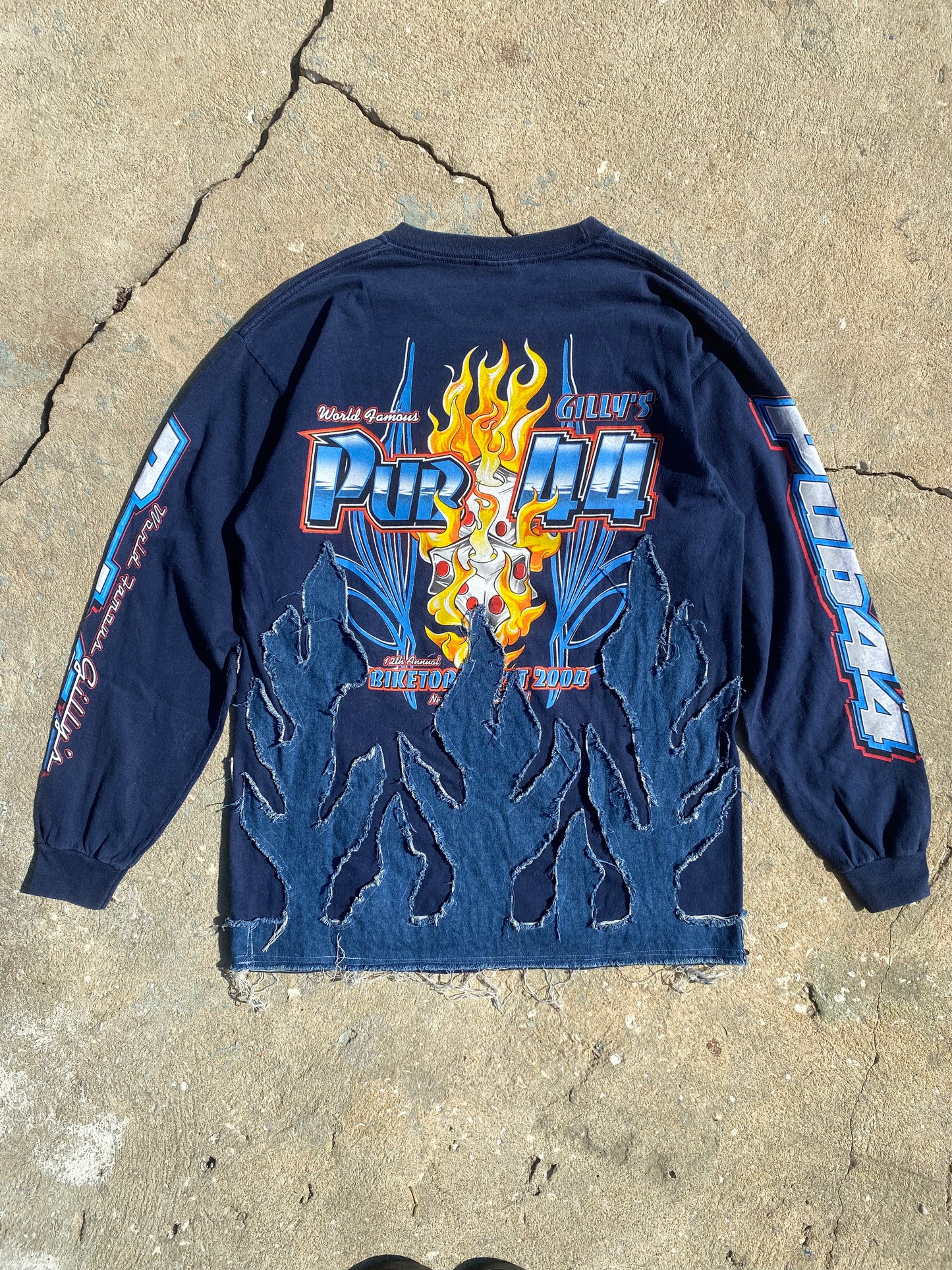 Pub 44 denim flame longsleeve