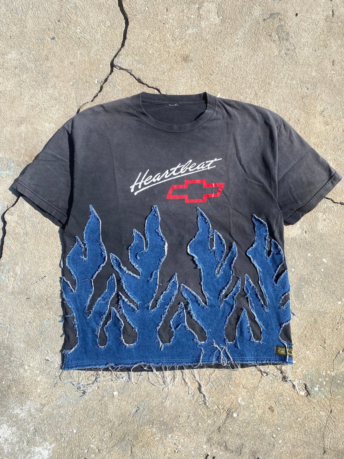 Ford heartbeat denim flame tee