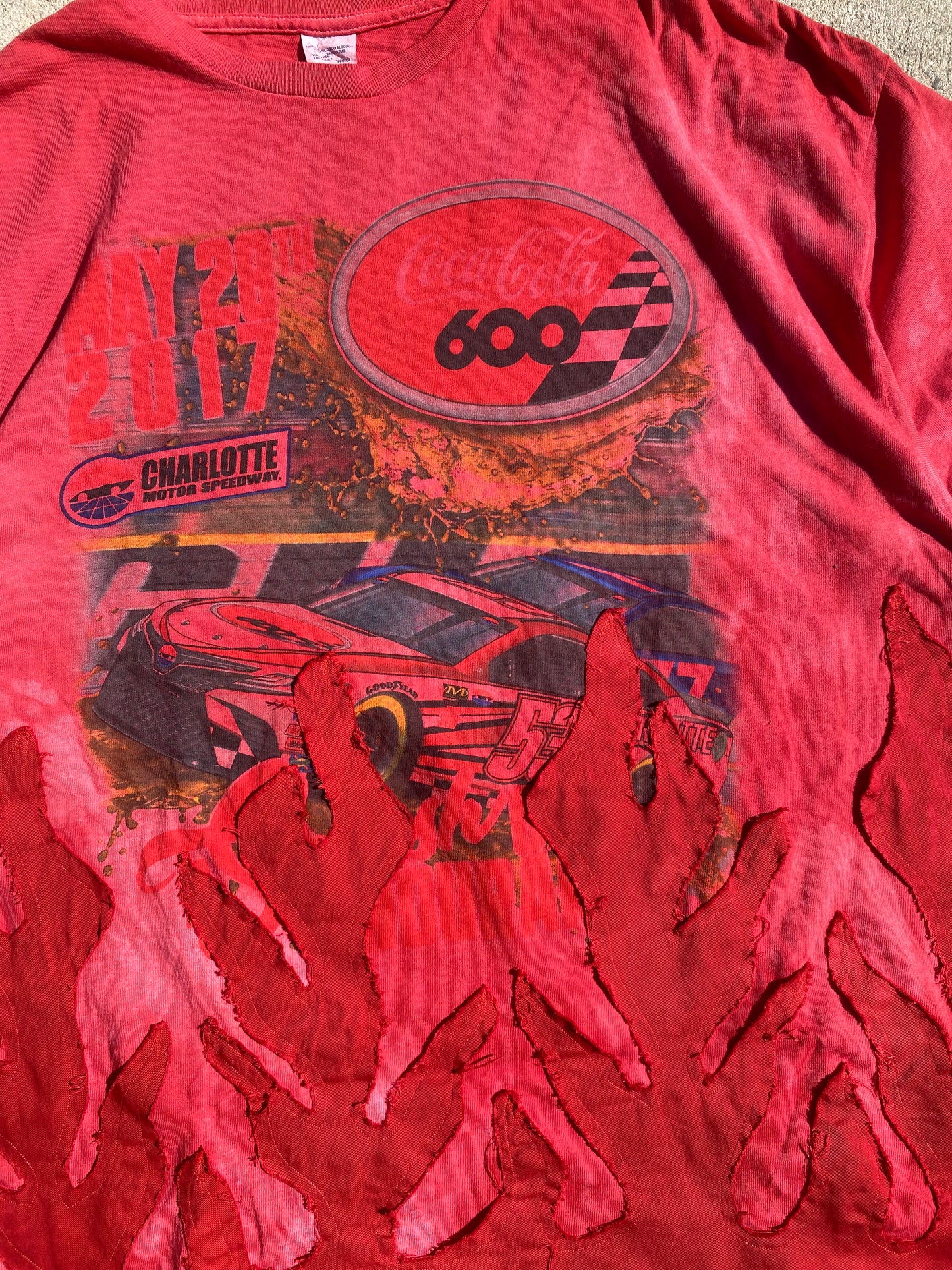 Red nascar flame tee