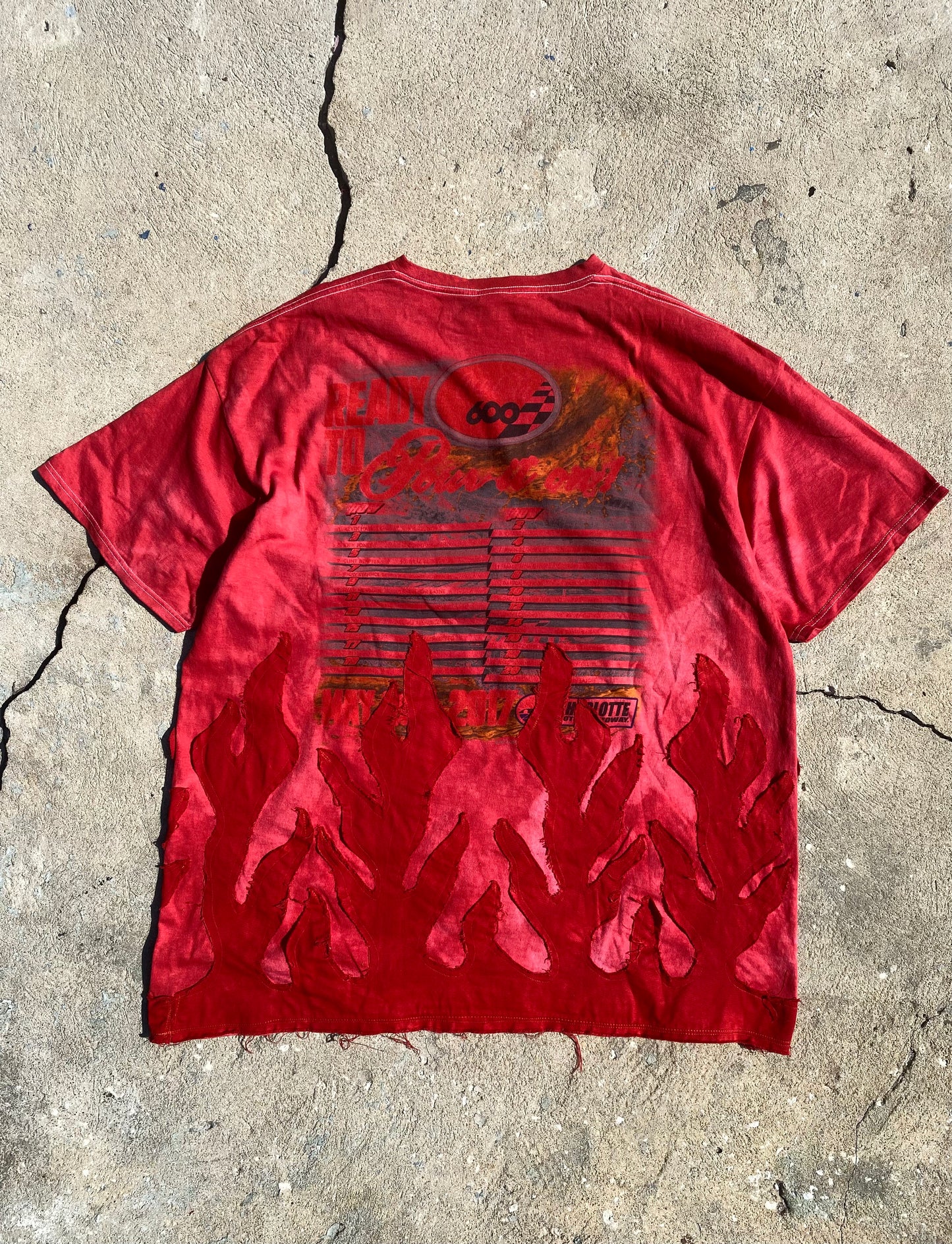 Red nascar flame tee