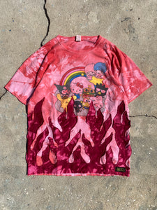 Y2k hello kitty flame tee