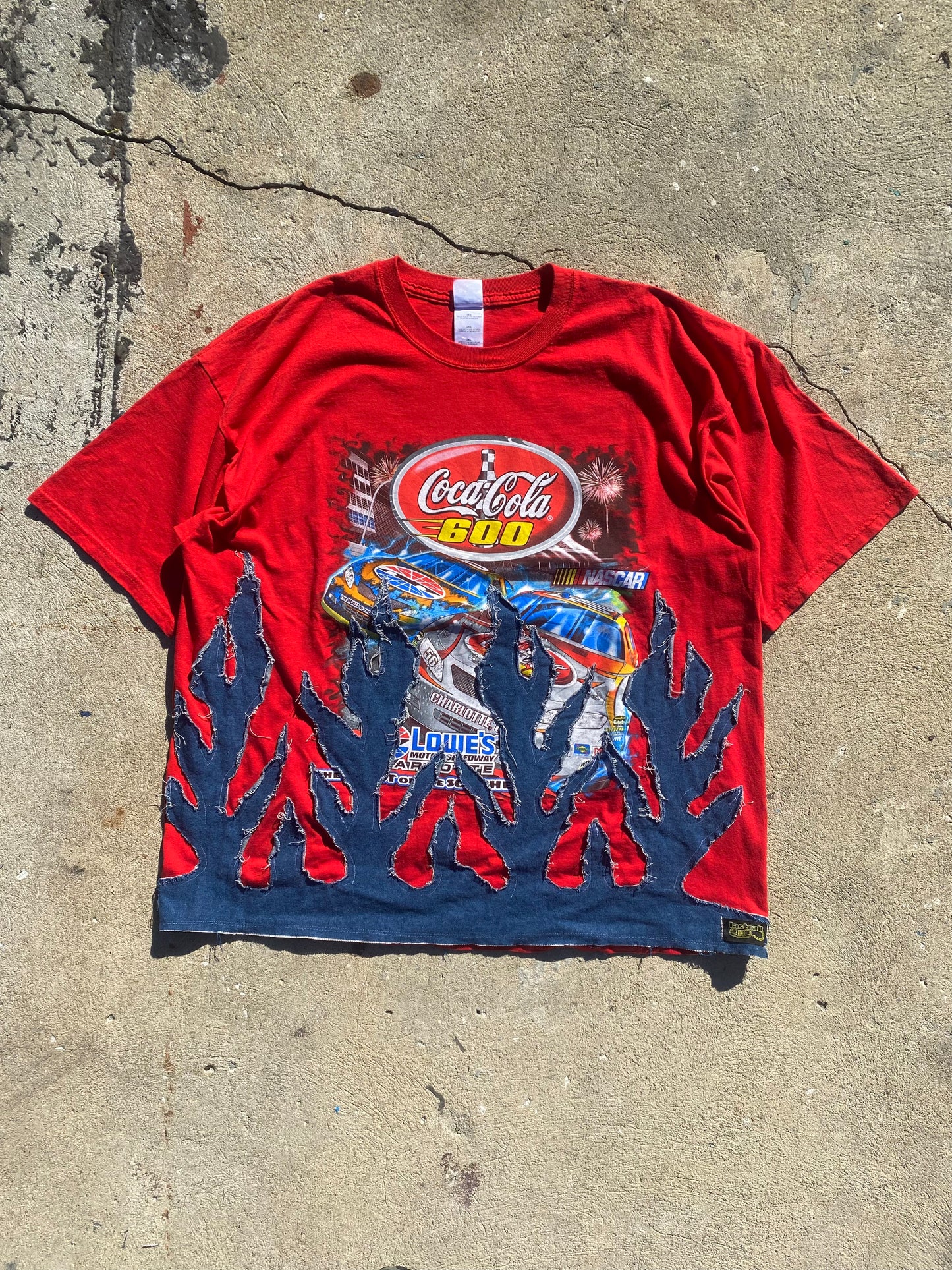 nascar flame tee 1