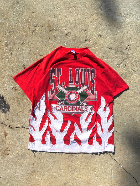 ST LOUIS CARDINALS flame tee