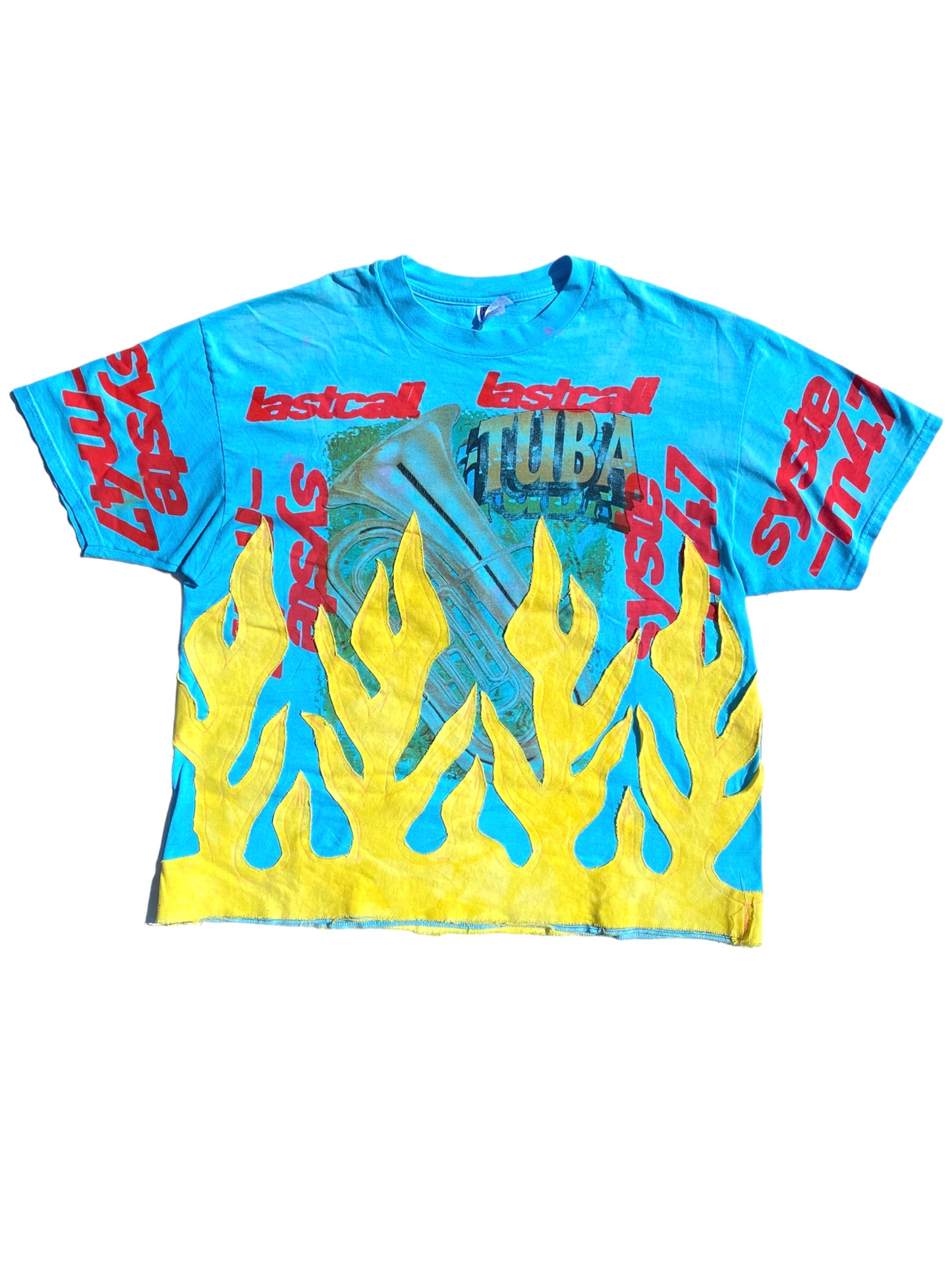 vintage tuba flame tee