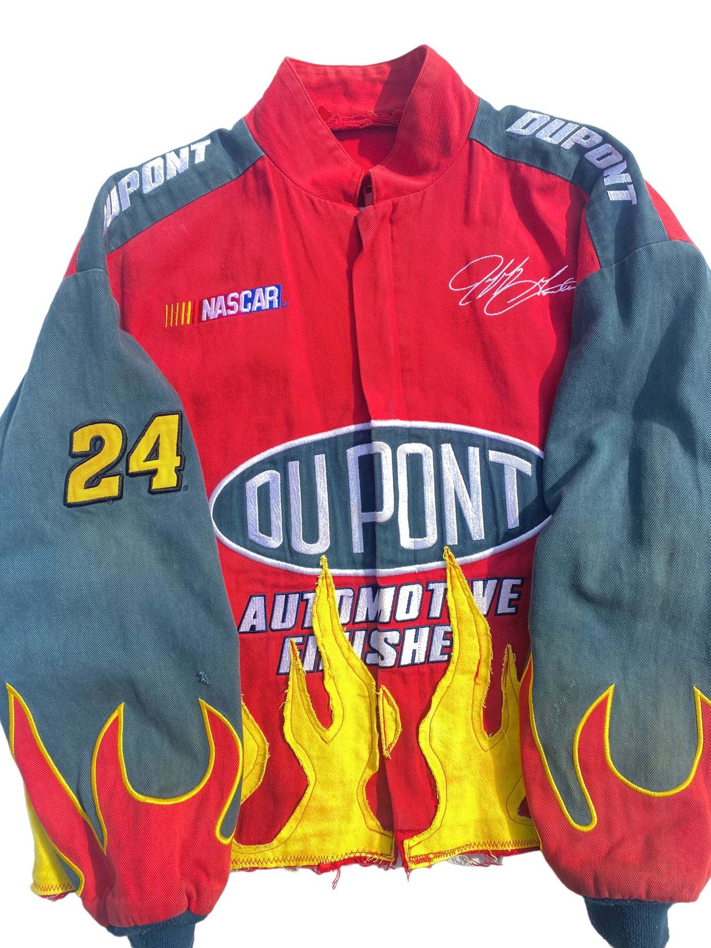 nascar dupont short flame jacket