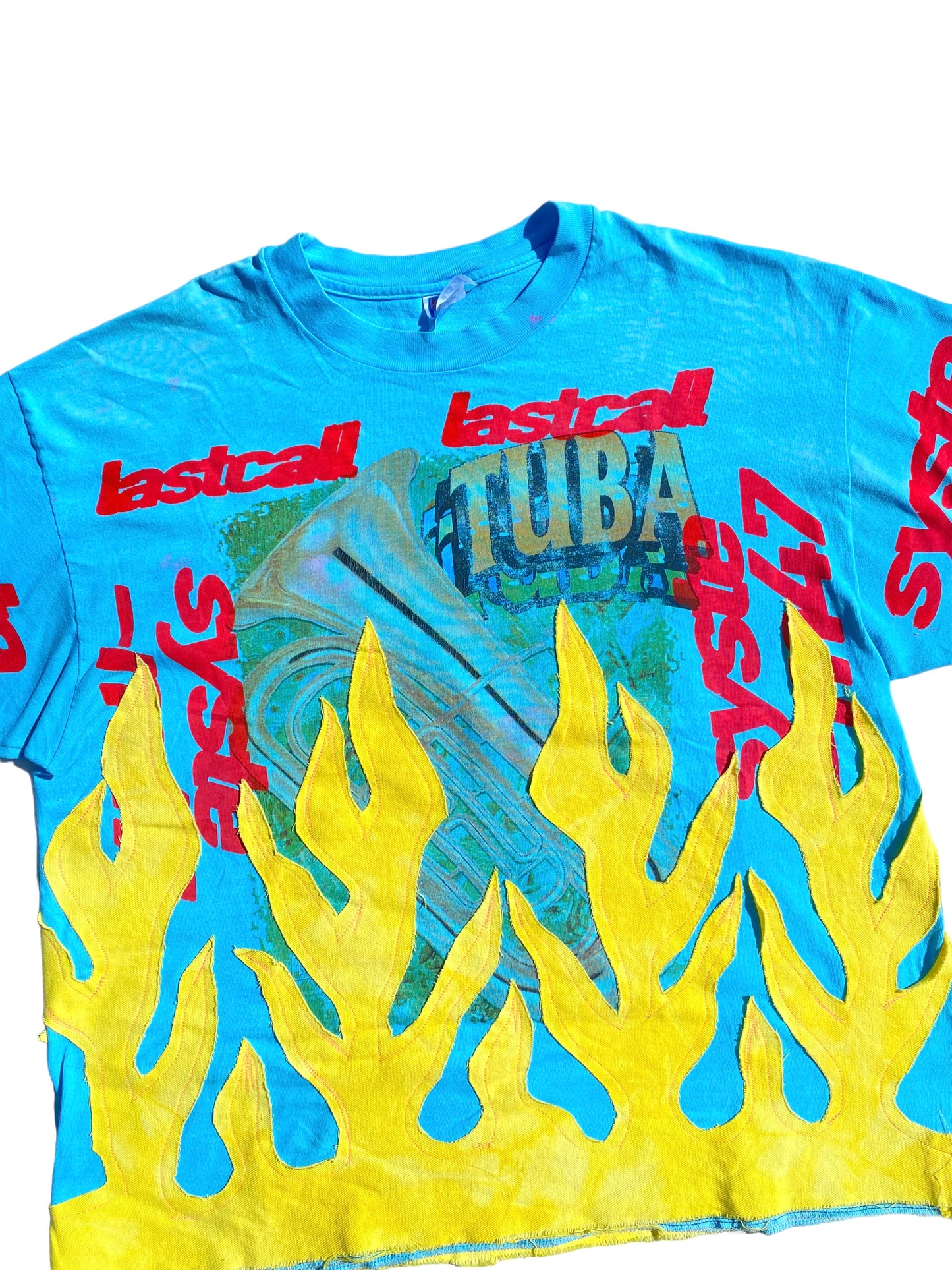 vintage tuba flame tee