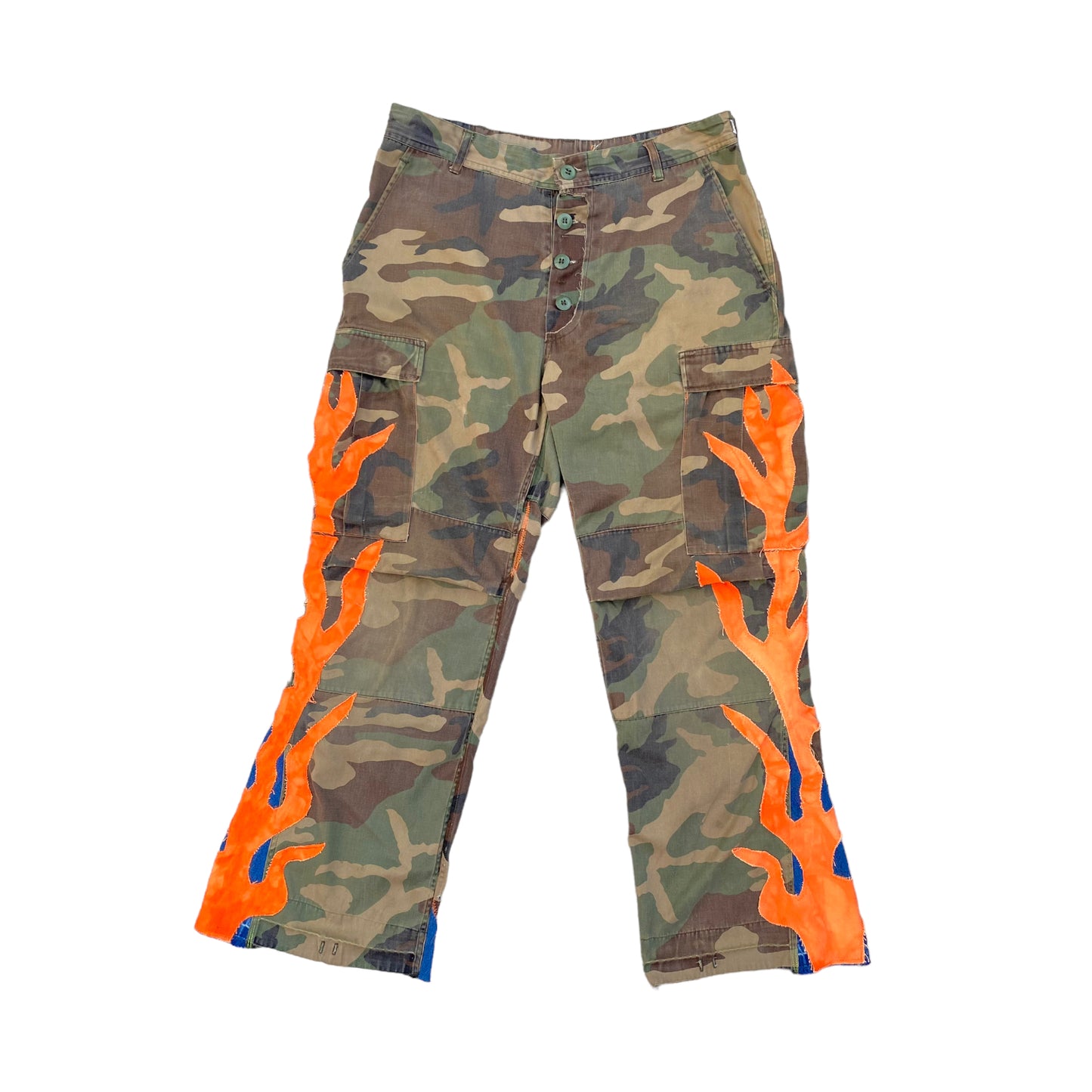 camo flame pants