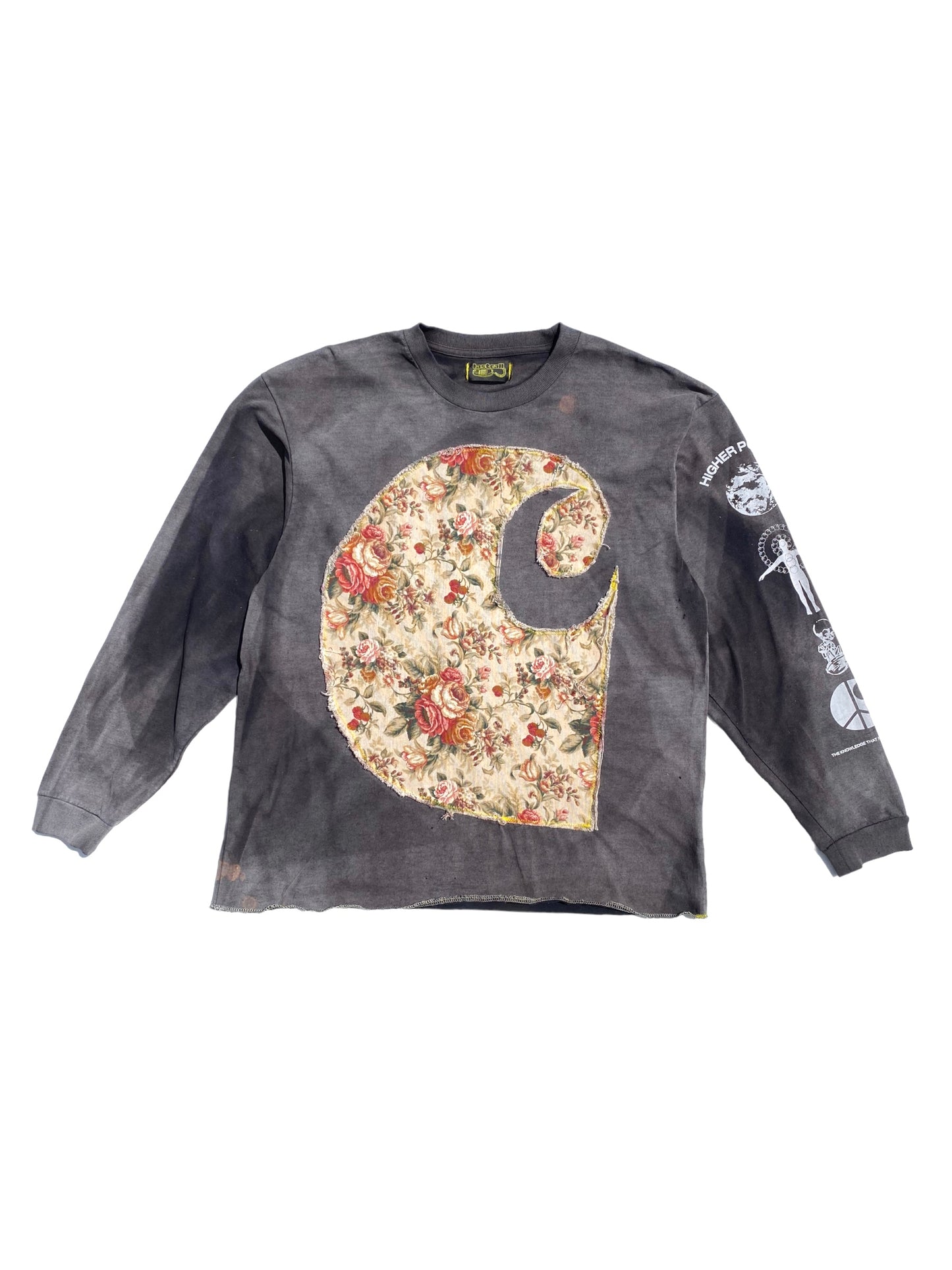 sun faded floral carhartt longsleeve