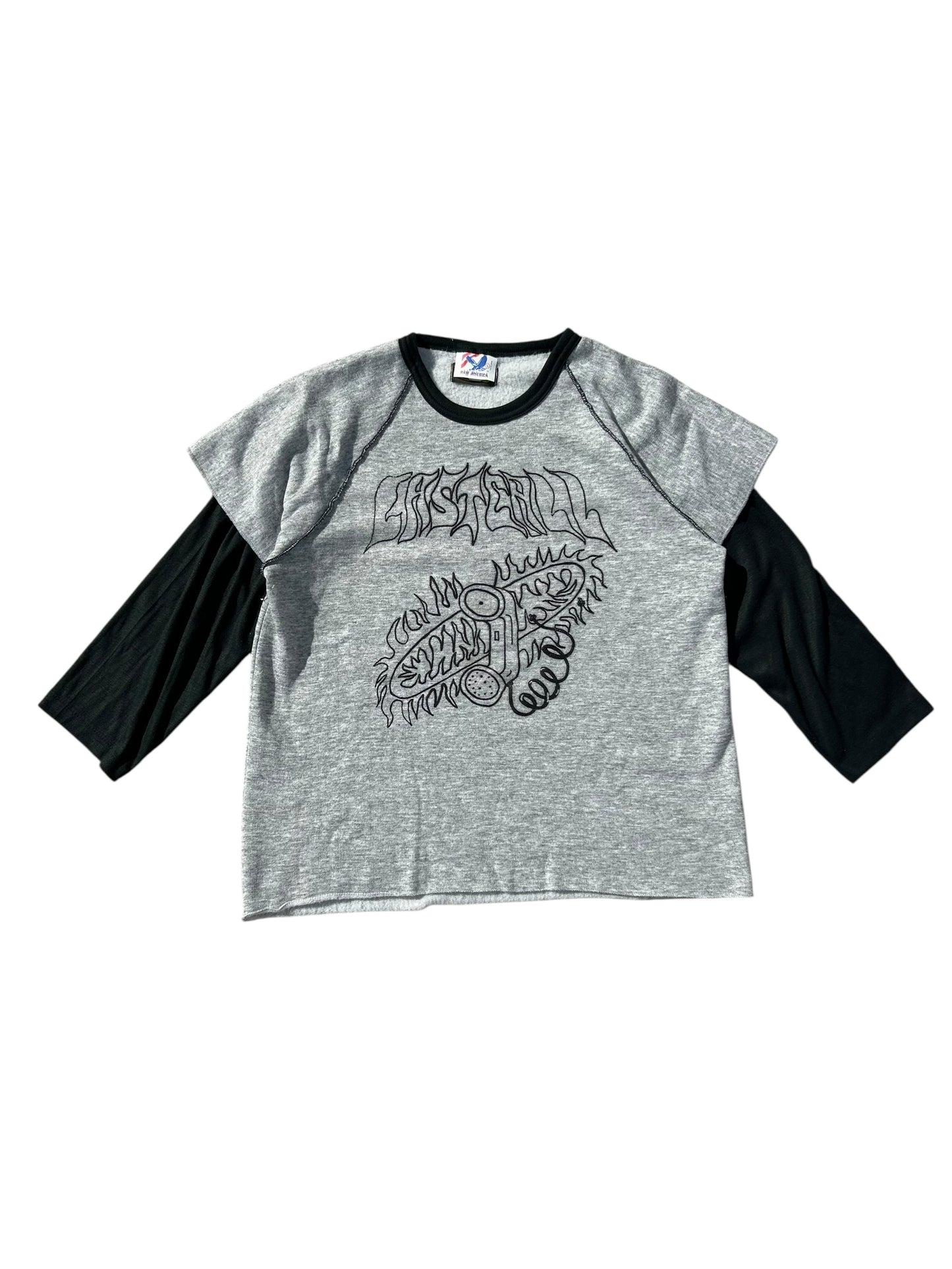 Lastcall raw longsleeve crop top