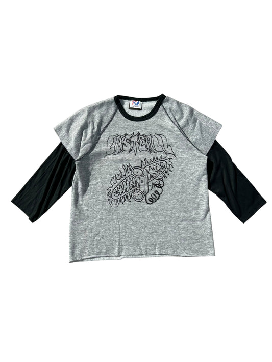 Lastcall raw longsleeve crop top