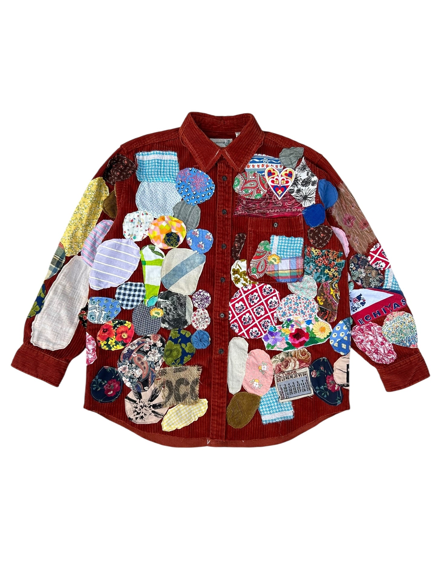 Patched up vintage corduroy button up