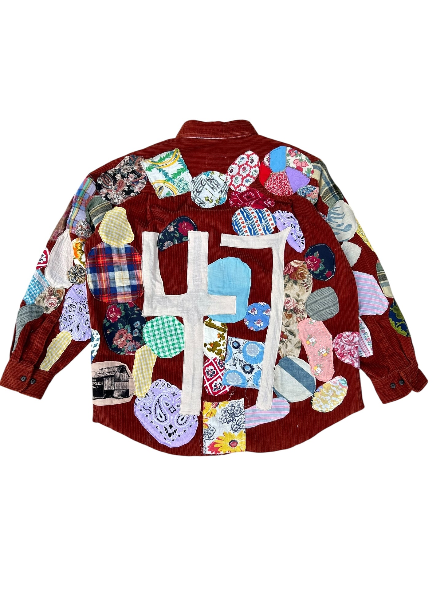 Patched up vintage corduroy button up