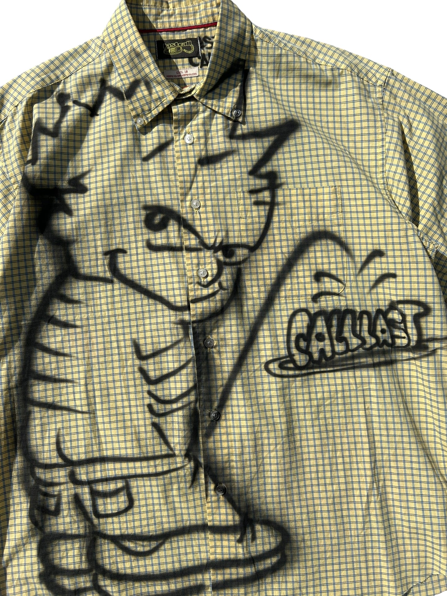 Calvin pissing on lastcall button shirt 04