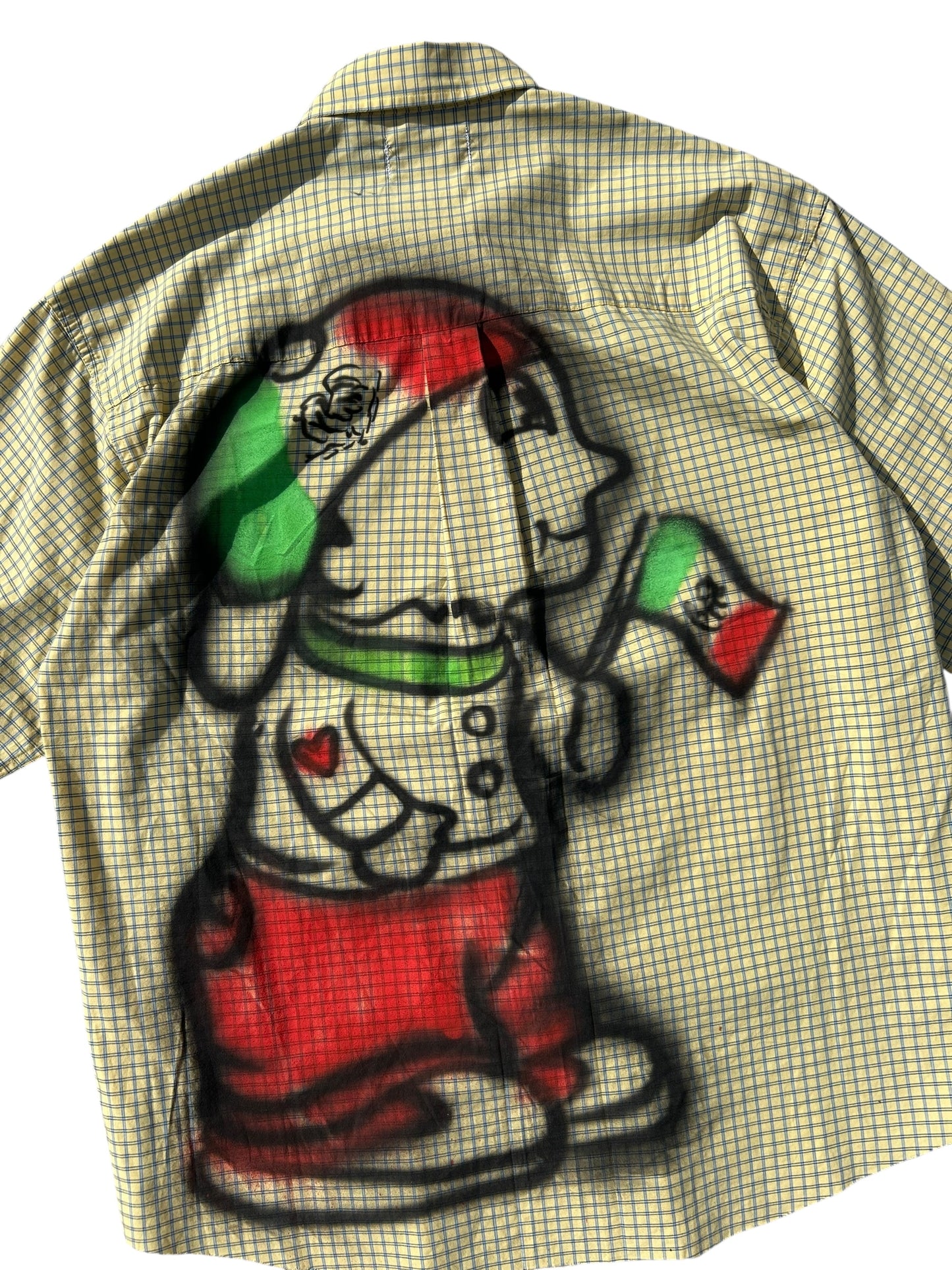 Calvin pissing on lastcall button shirt 04