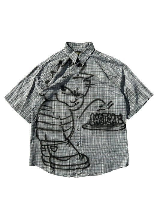 Calvin pissing on lastcall button shirt 02