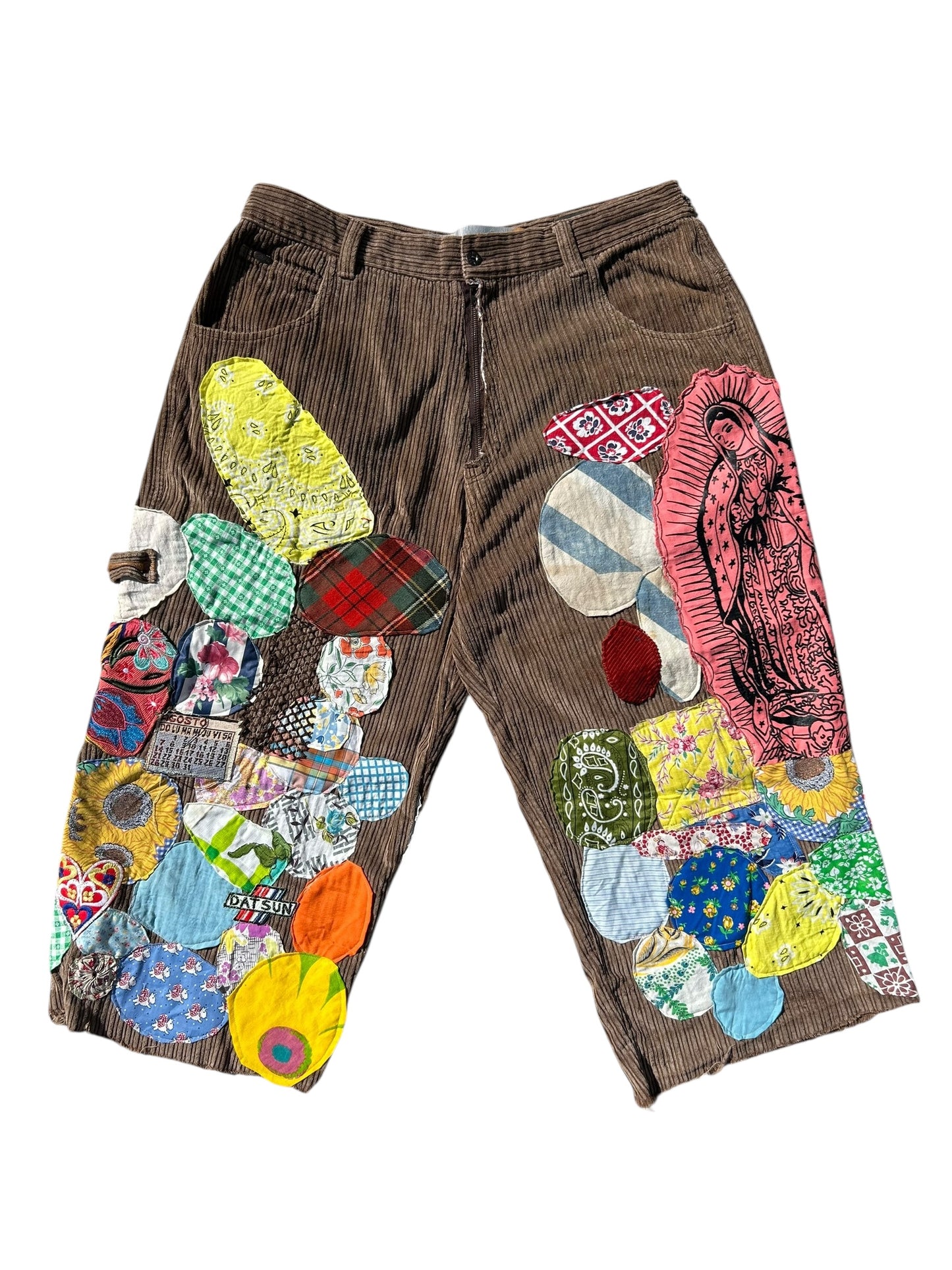 Patched up vintage corduroy slack