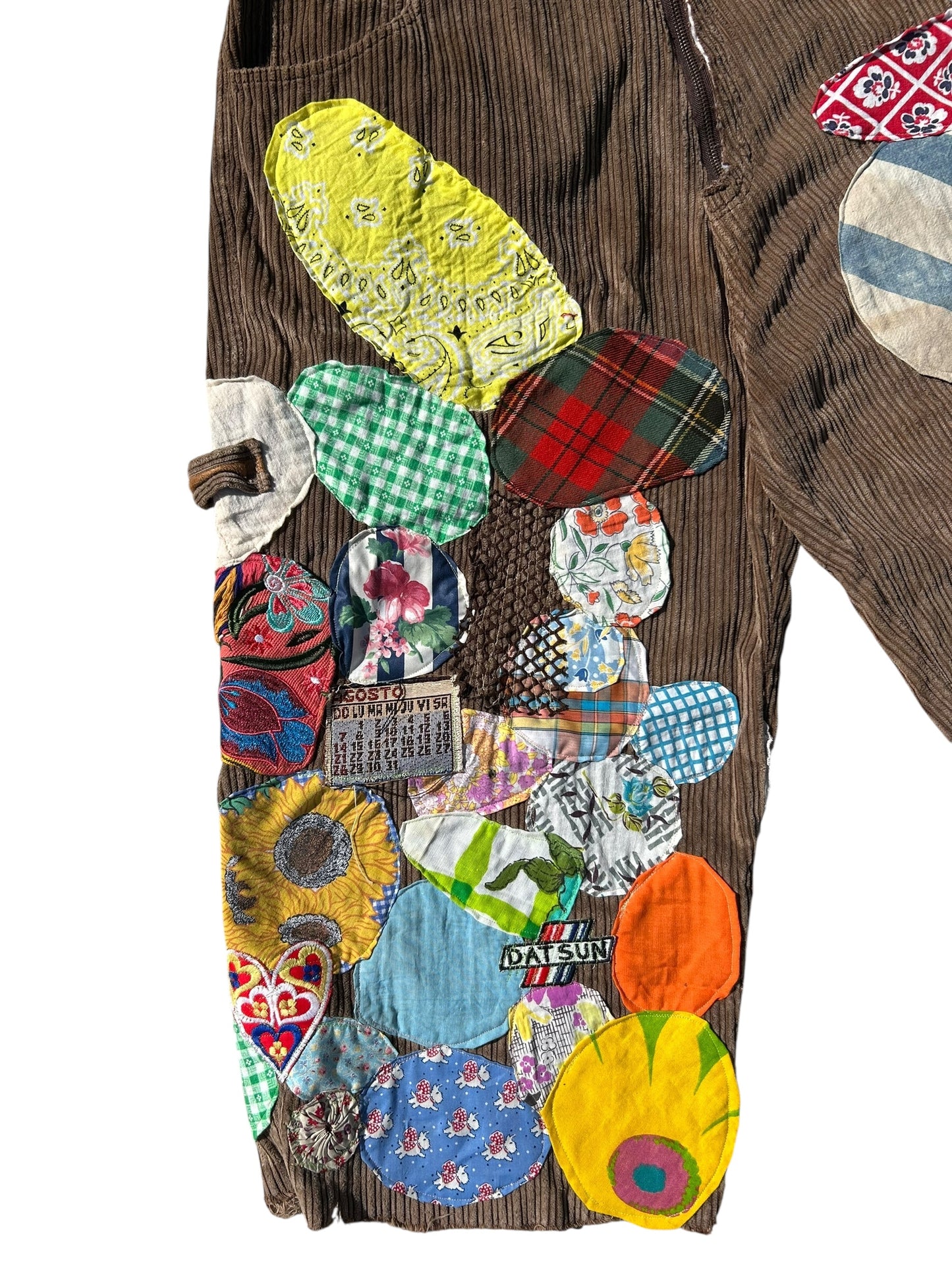 Patched up vintage corduroy slack