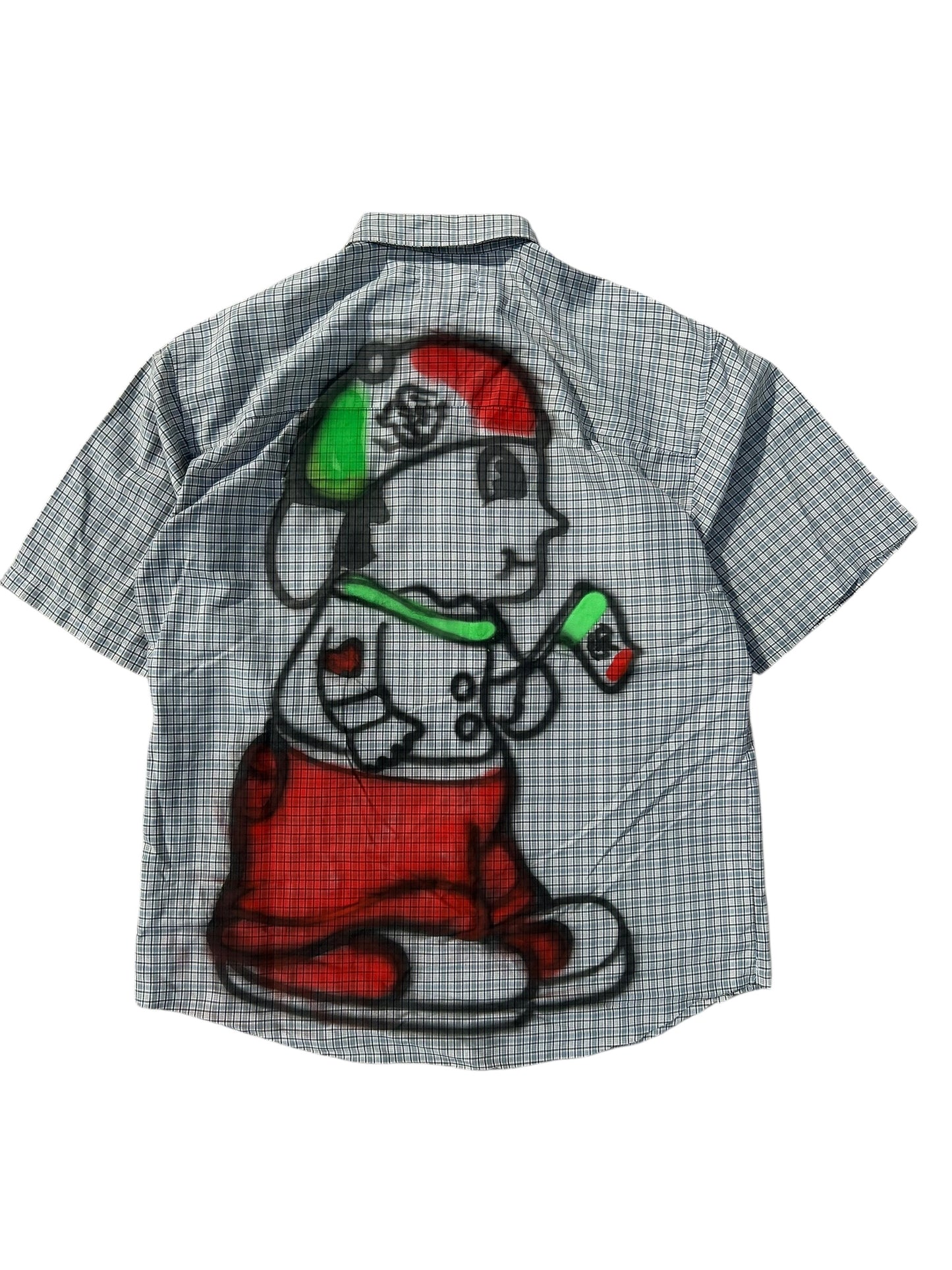 Calvin pissing on lastcall button shirt 02