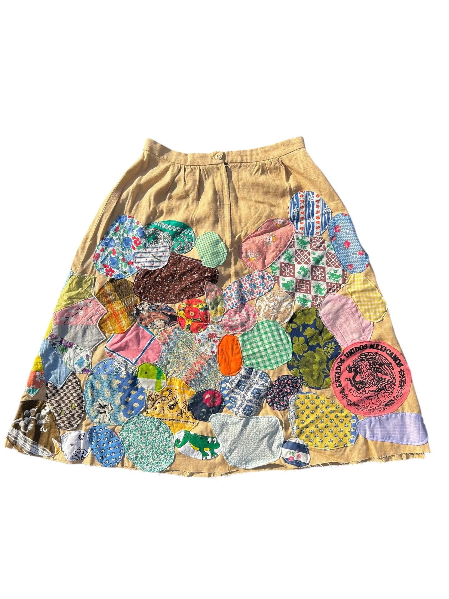Patched up vintage 80s skirt