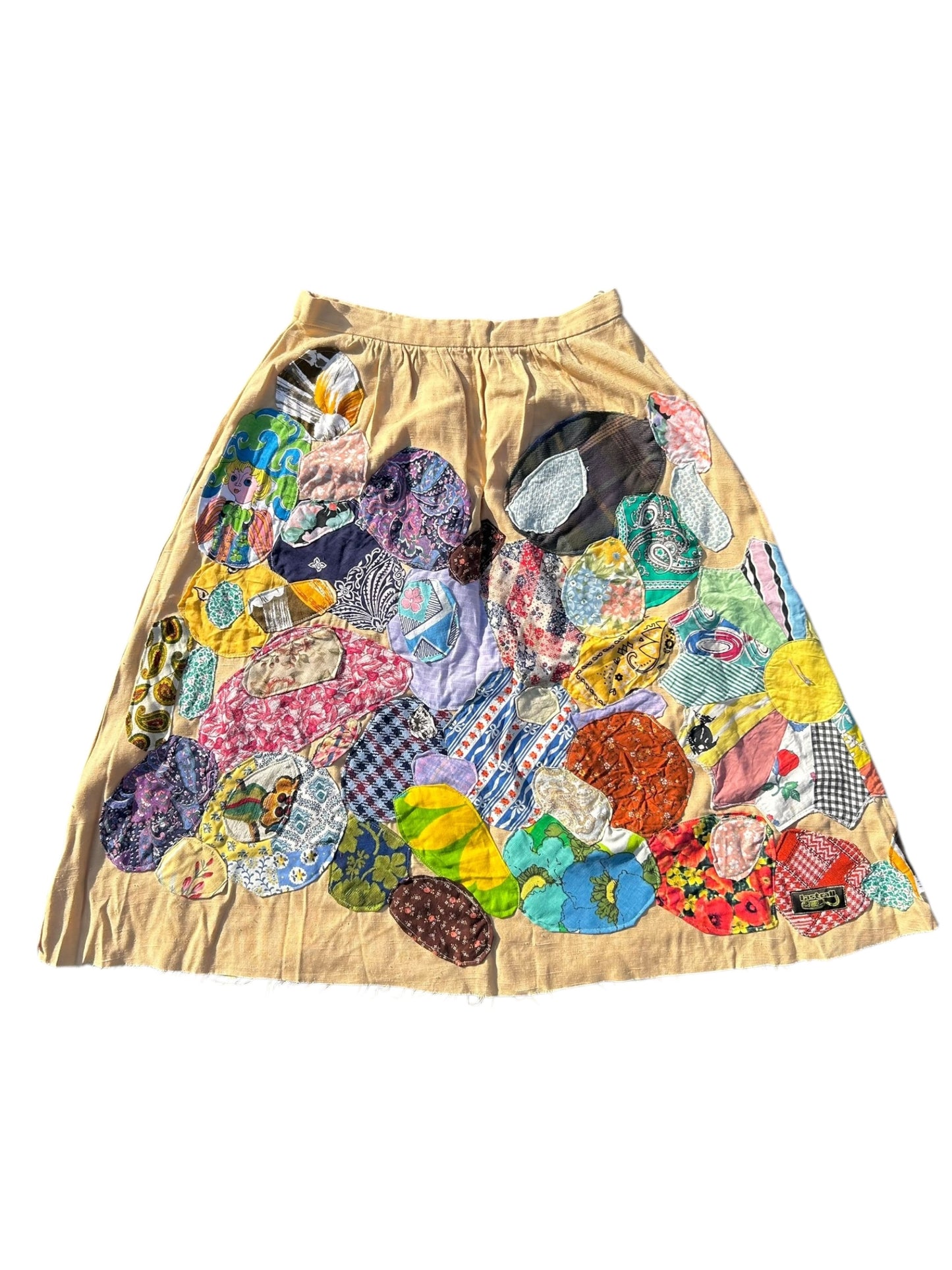 Patched up vintage 80s skirt
