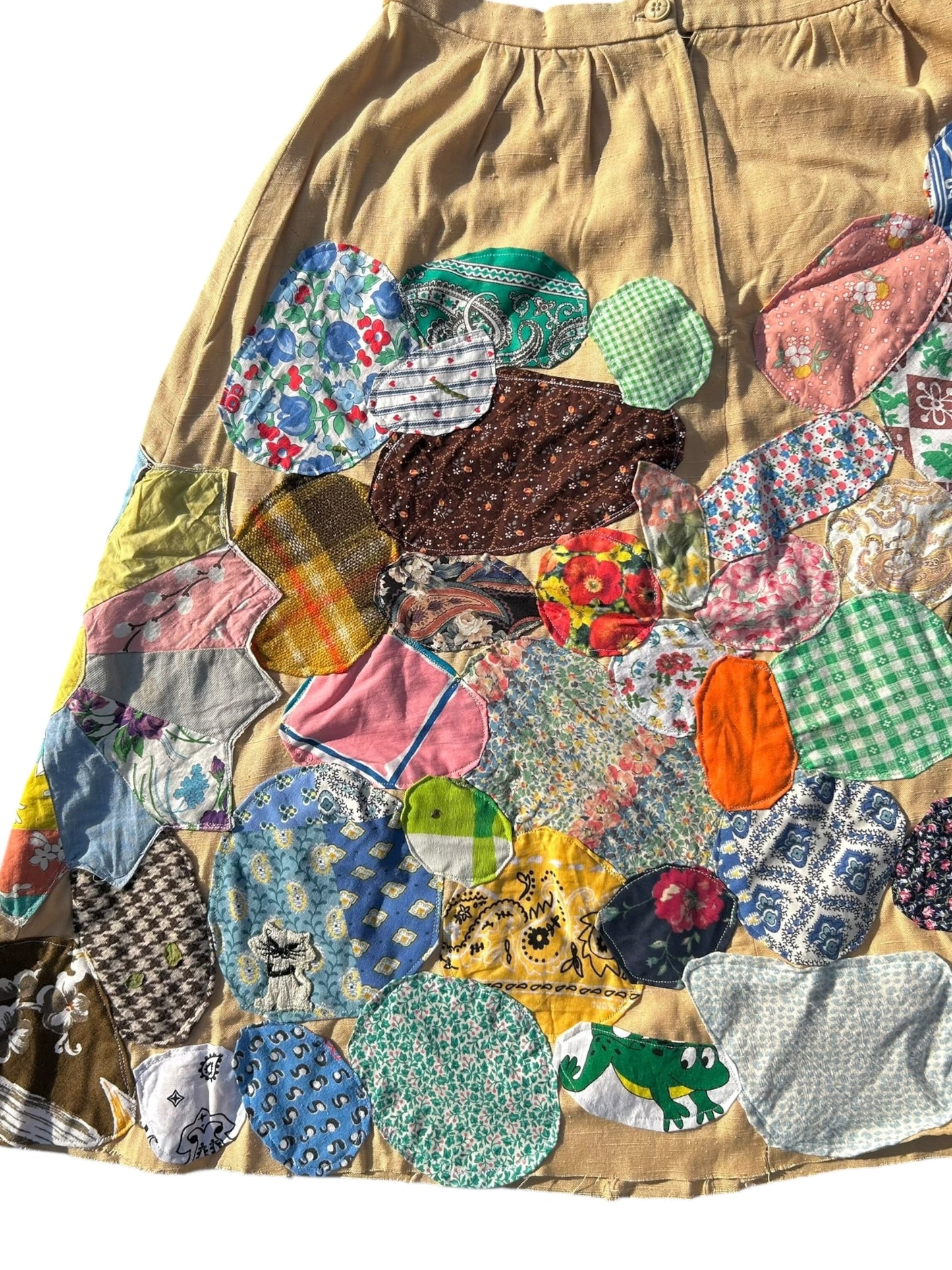 Patched up vintage 80s skirt